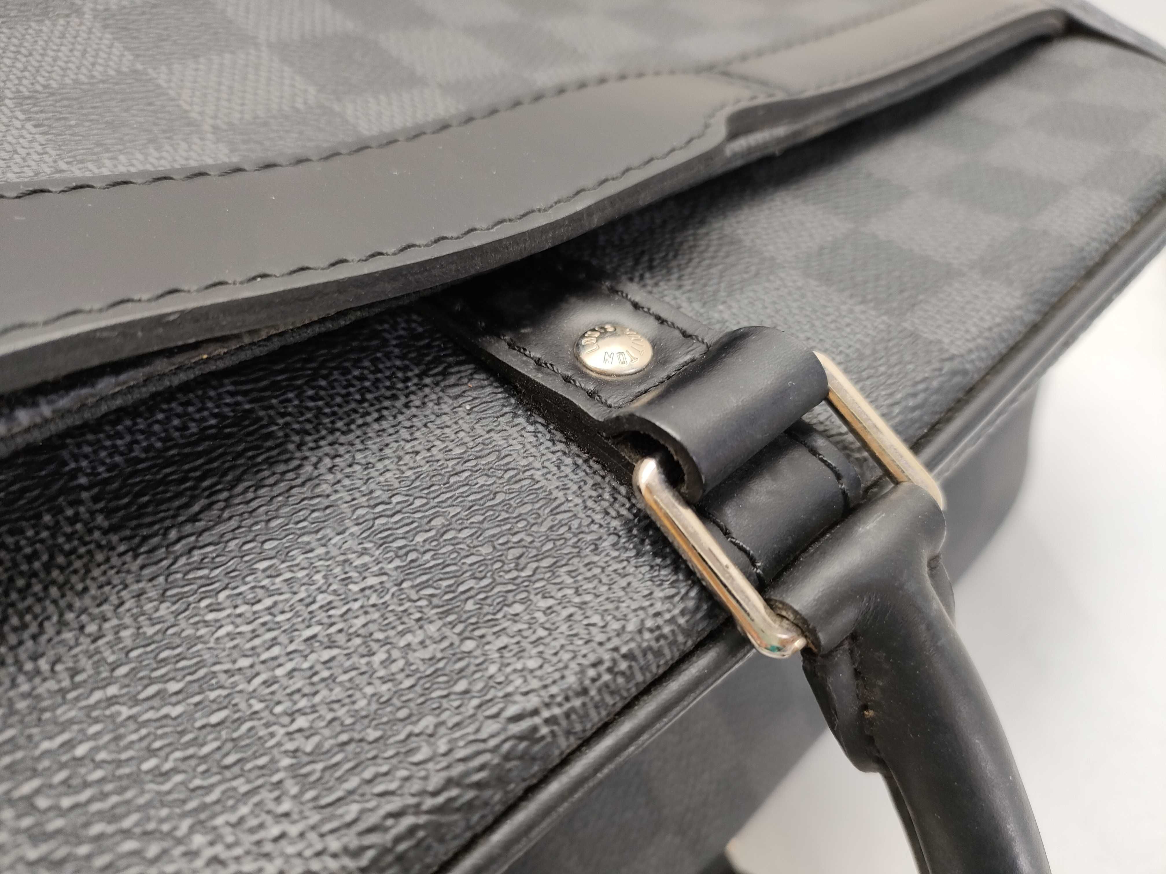 Damier Graphite ID- Damier Graphite Porto Documan PM N41478 with strap business bag — view 5