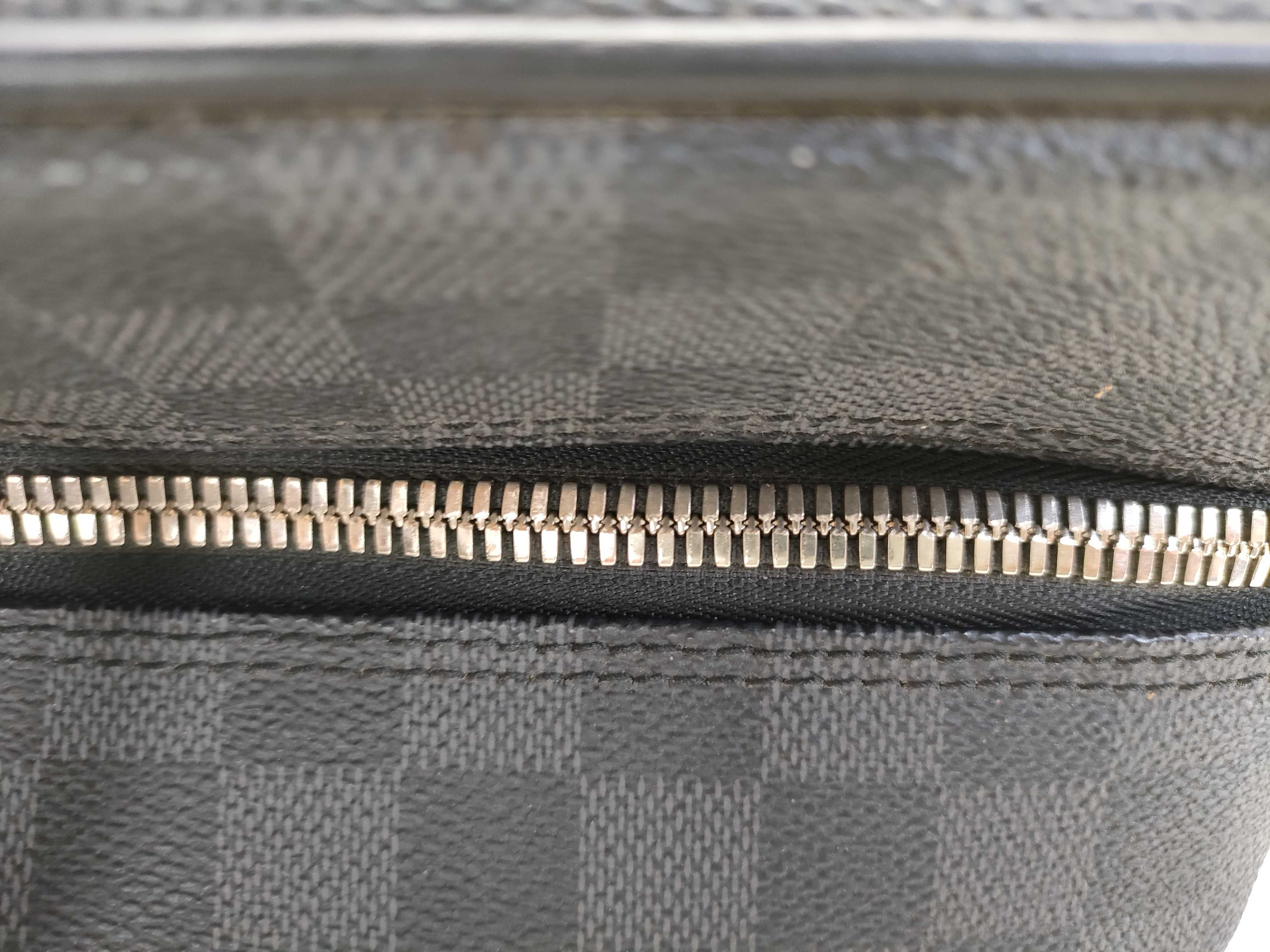 Damier Graphite ID- Damier Graphite Porto Documan PM N41478 with strap business bag — view 6