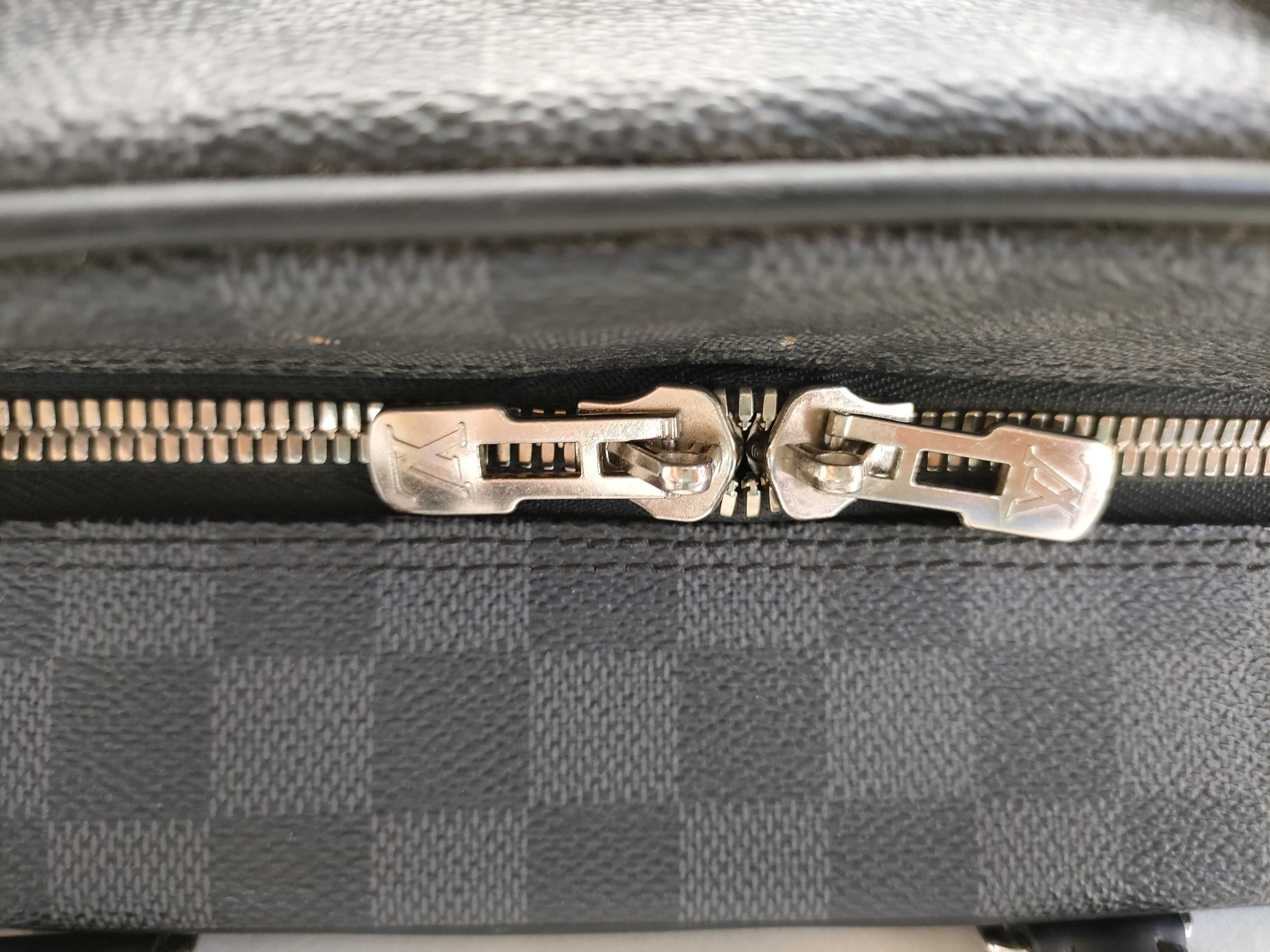 Damier Graphite ID- Damier Graphite Porto Documan PM N41478 with strap business bag — view 7