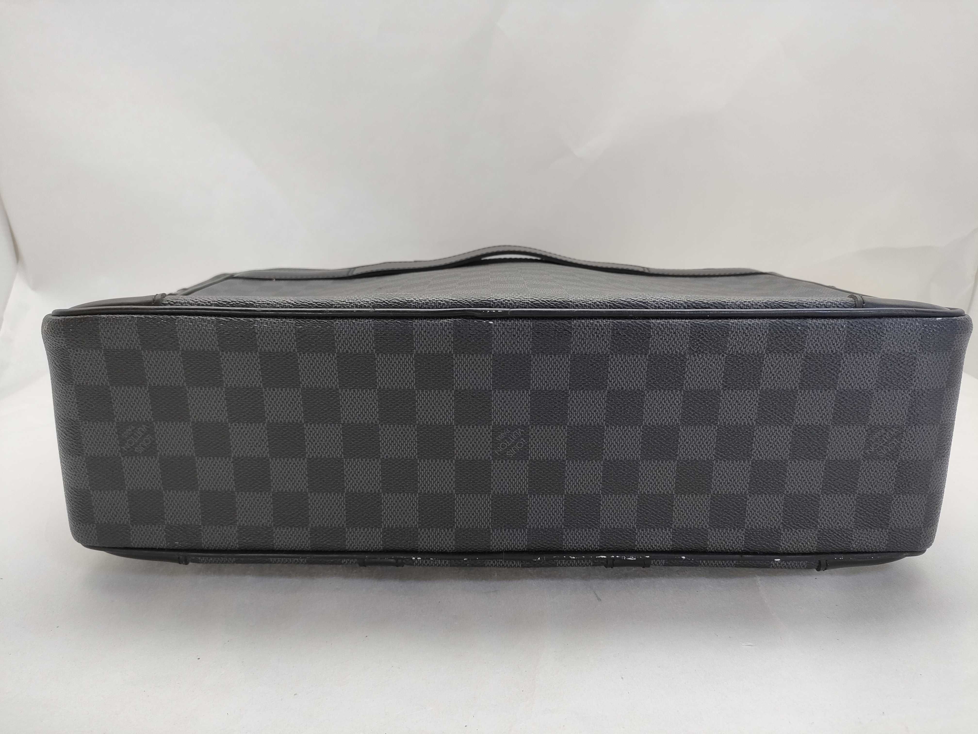 Damier Graphite ID- Damier Graphite Porto Documan PM N41478 with strap business bag — view 9