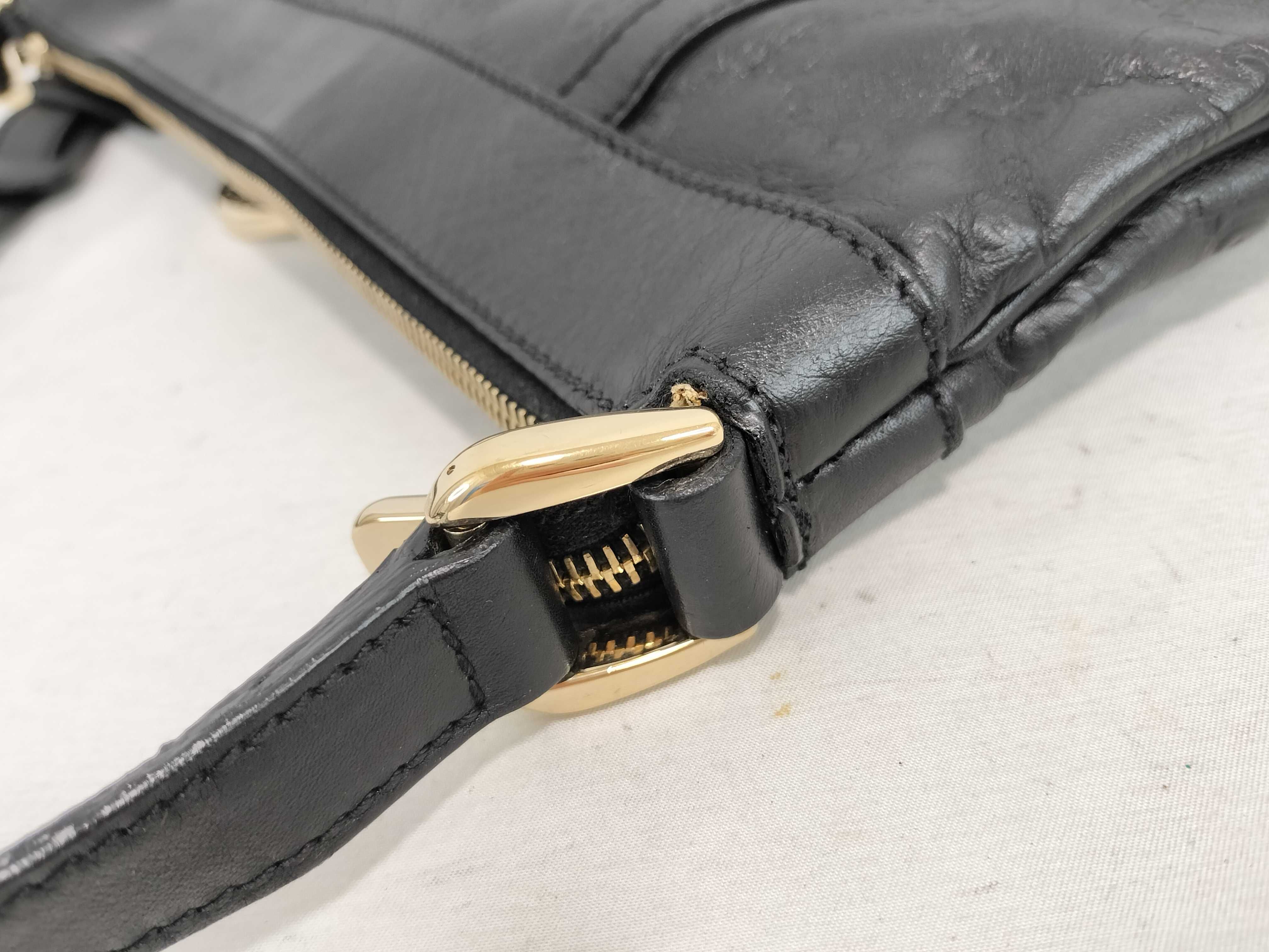 GG Gucci Abbey Shima Leather Shoulder Bag Black Serial Shoulder Bag — view 5