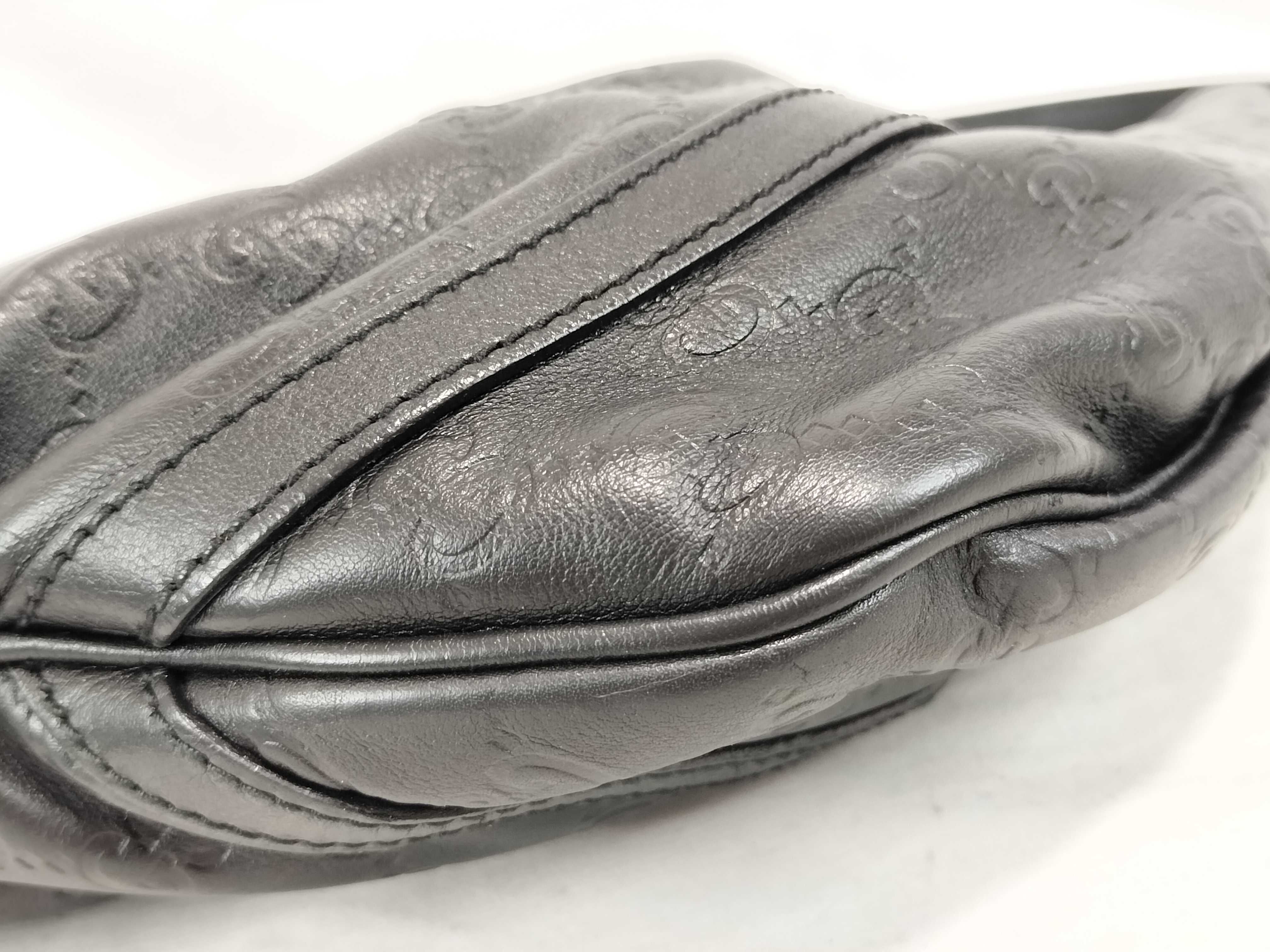 GG Gucci Abbey Shima Leather Shoulder Bag Black Serial Shoulder Bag — view 7