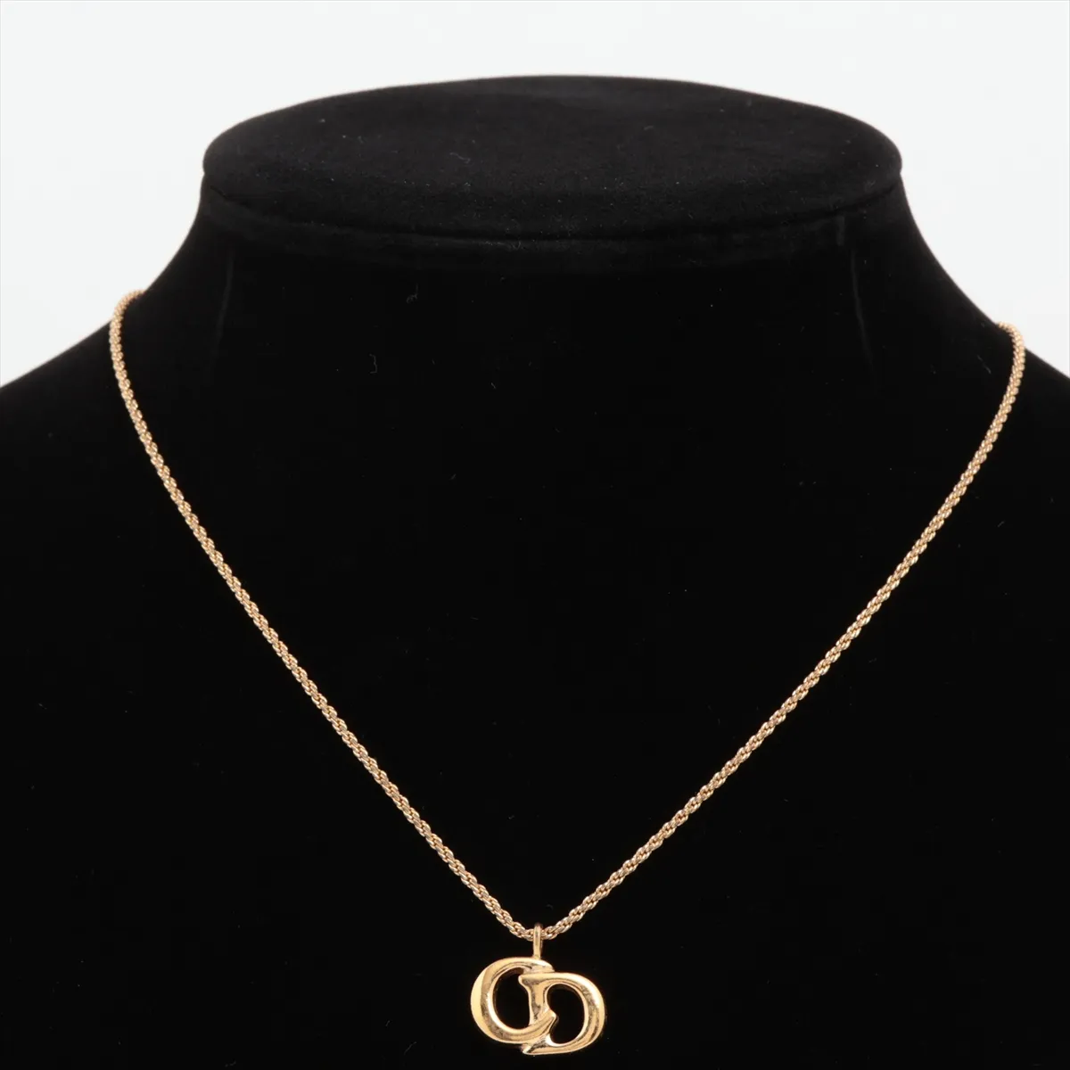 CD Logo Necklace GP Gold — view 5