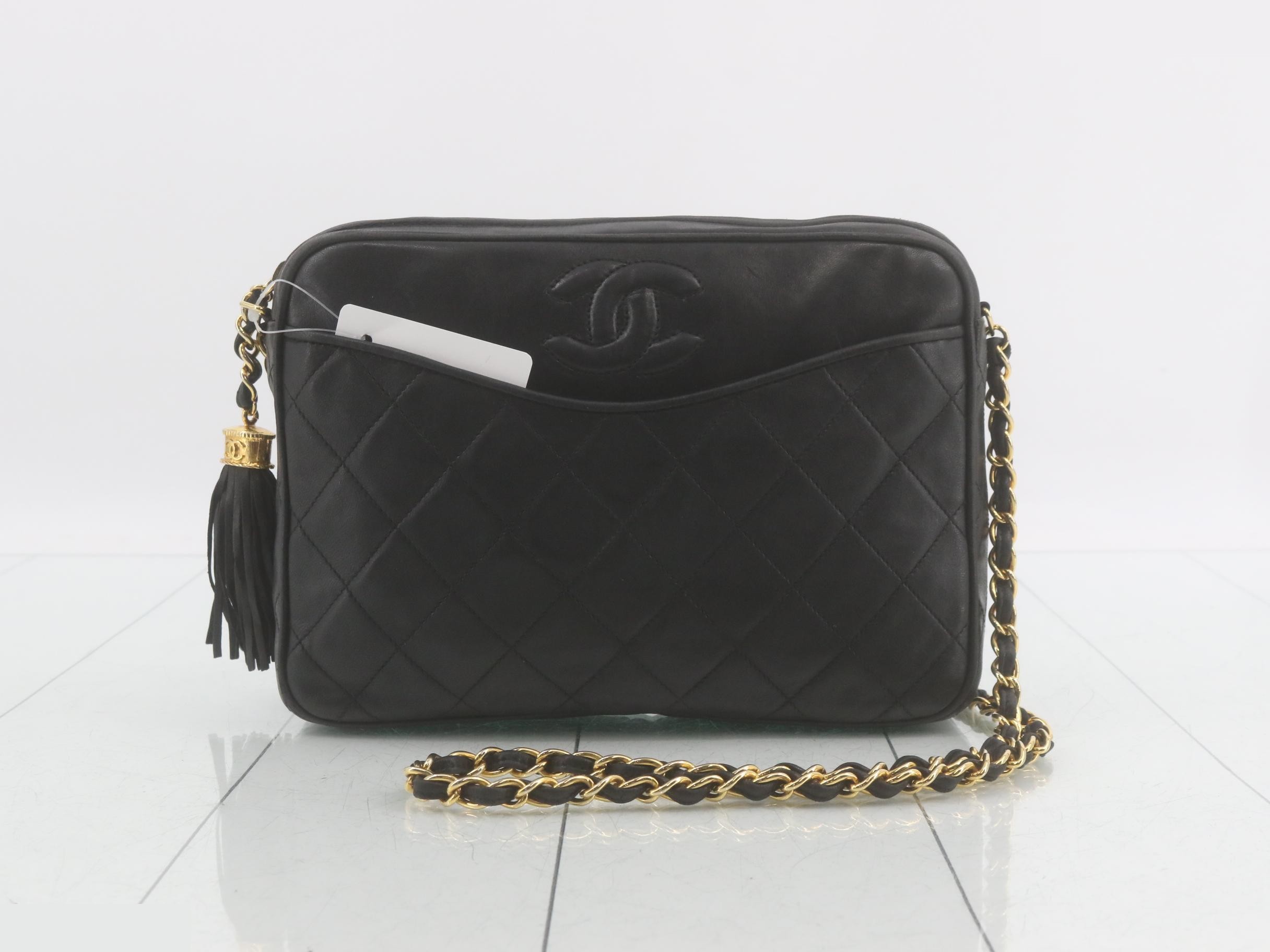 Fringe lambskin matelassé chain shoulder bag (series number 0)