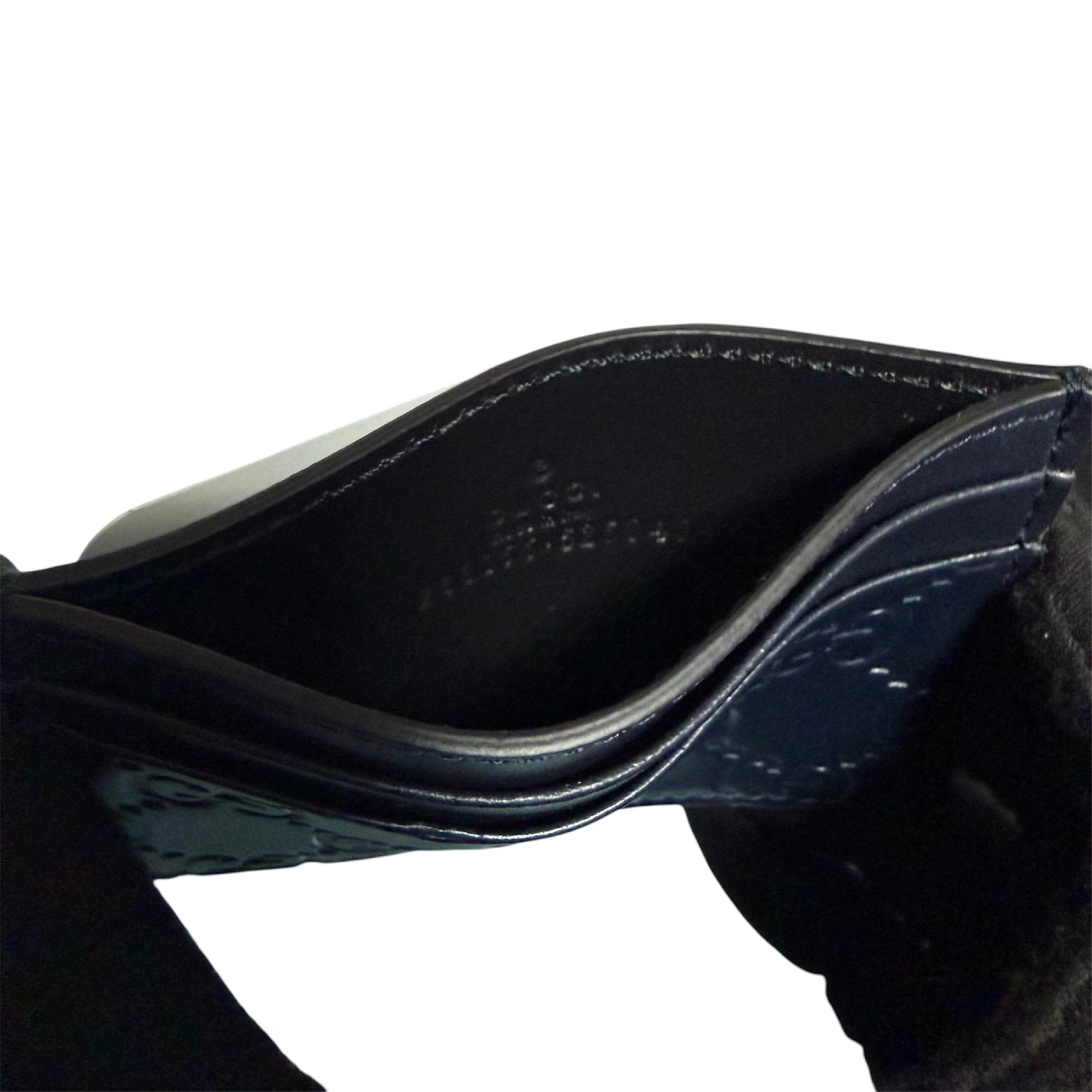 Guccissima Dark Blue Card Case — view 5