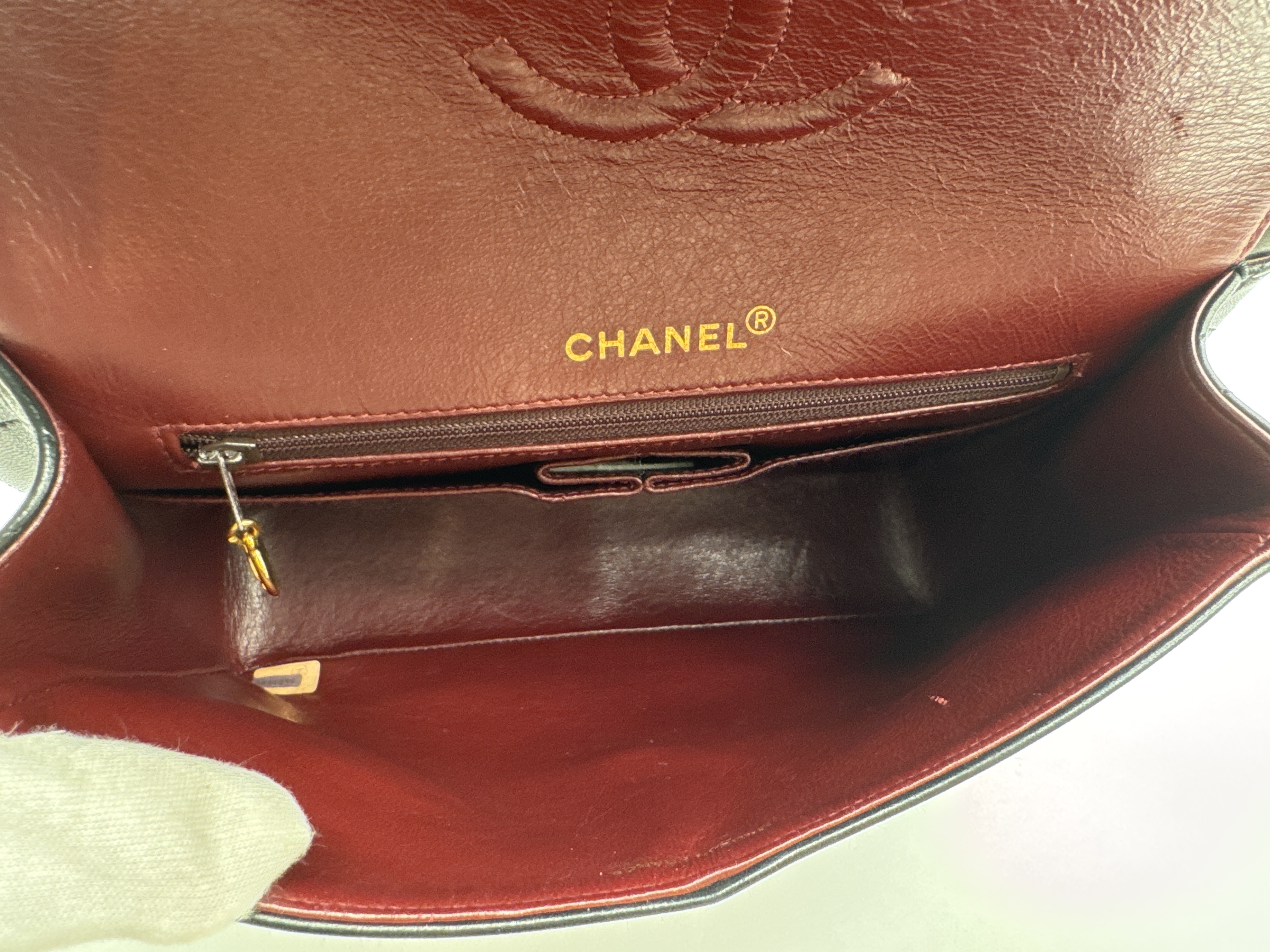 Matelassé Black Shoulder Bag — view 12