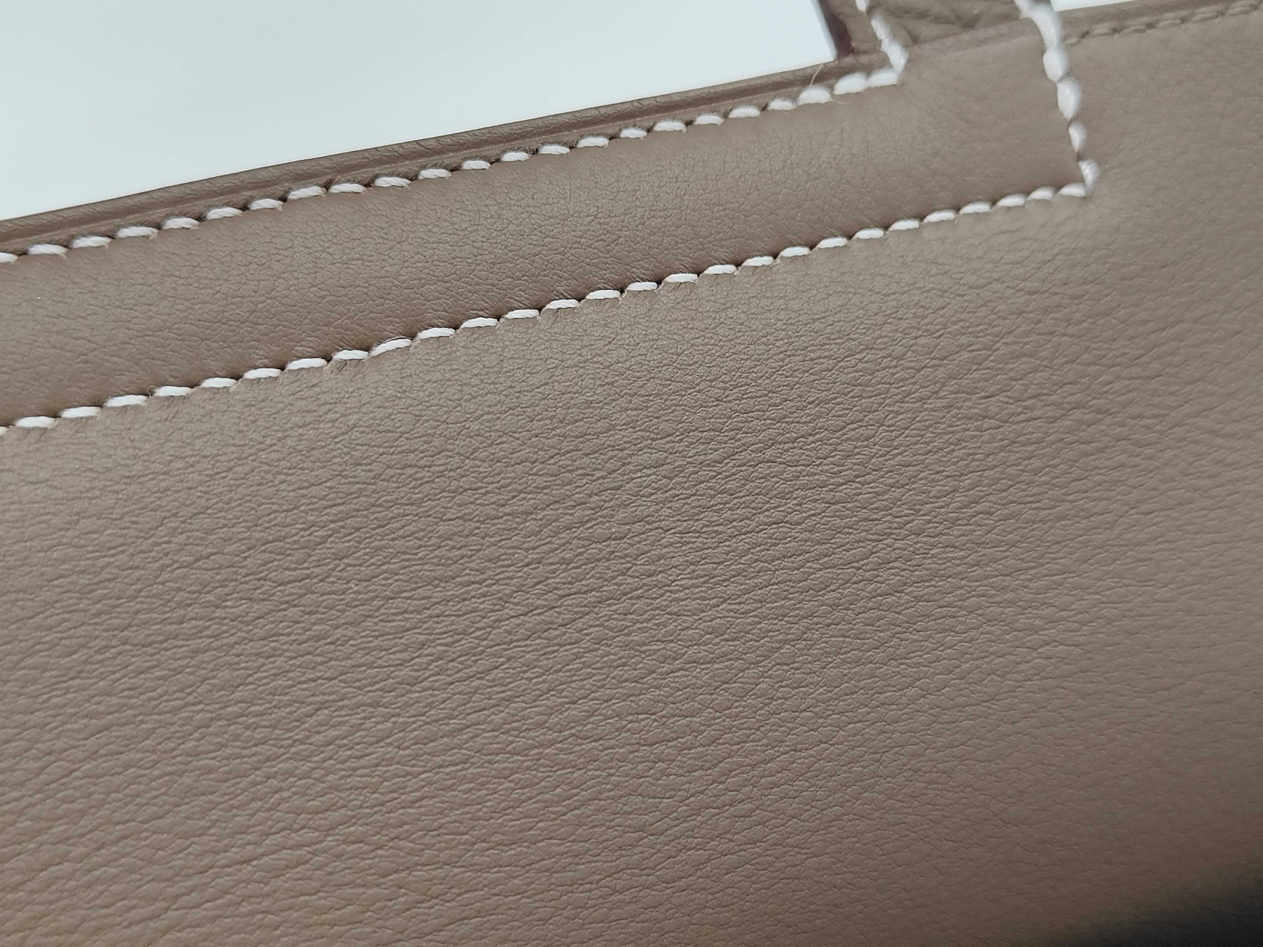 Arzan 25 Taurillon Clemence Etoupe Silver Hardware G Stamp Handbag — view 11