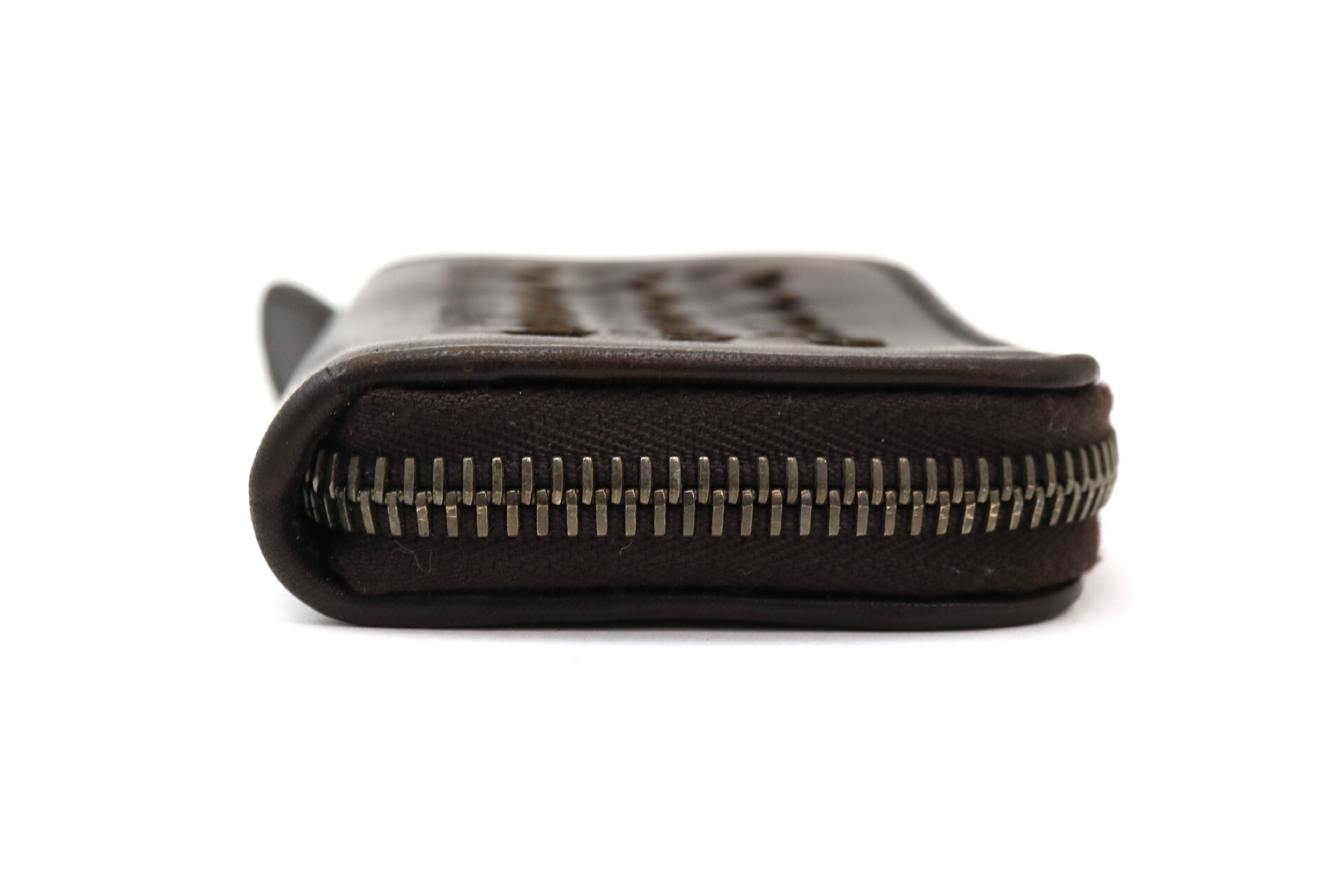 Intrecciato Leather Coin Case — view 3