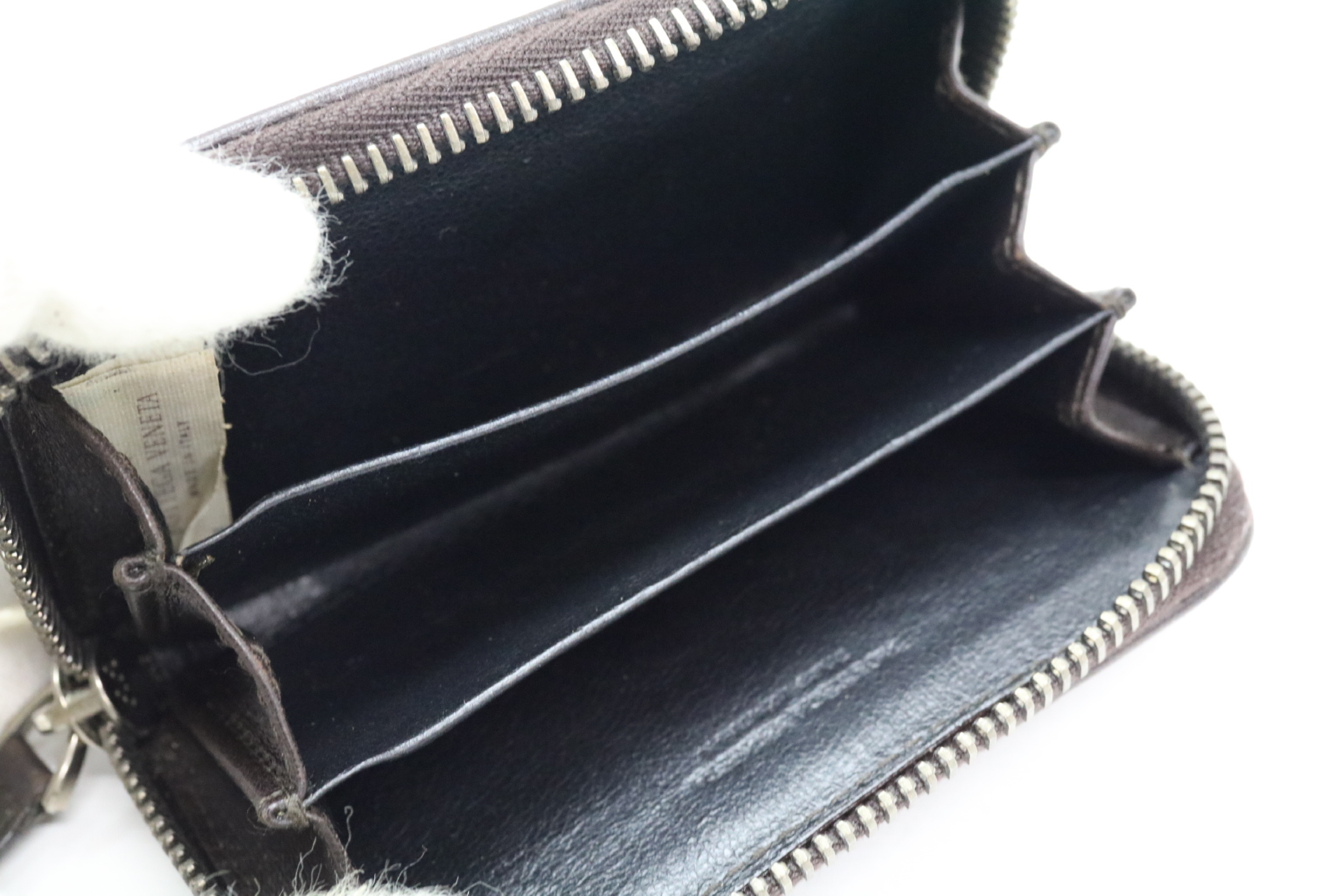 Intrecciato Leather Coin Case — view 7