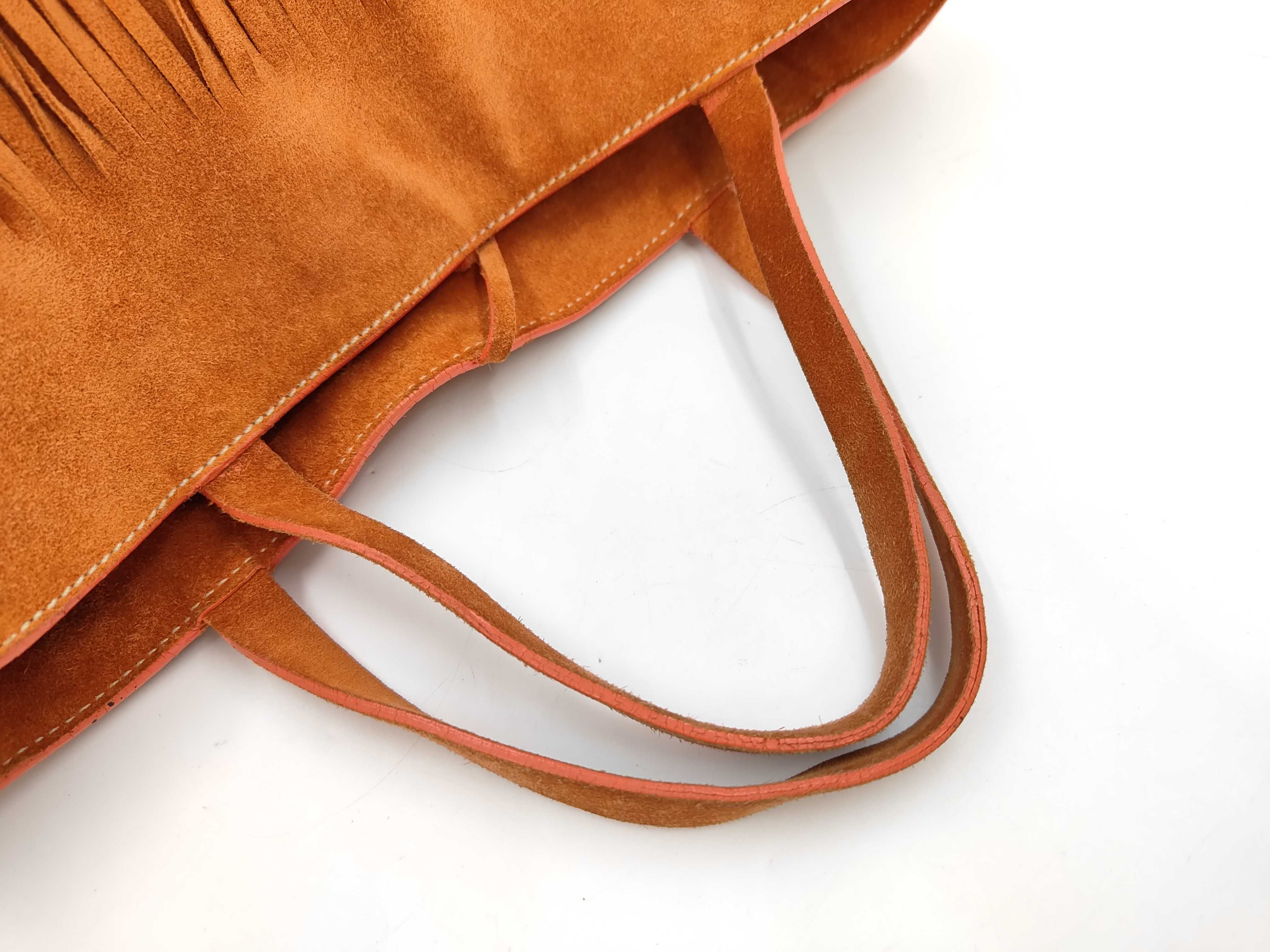 Suede Fringe Tote Bag — view 4