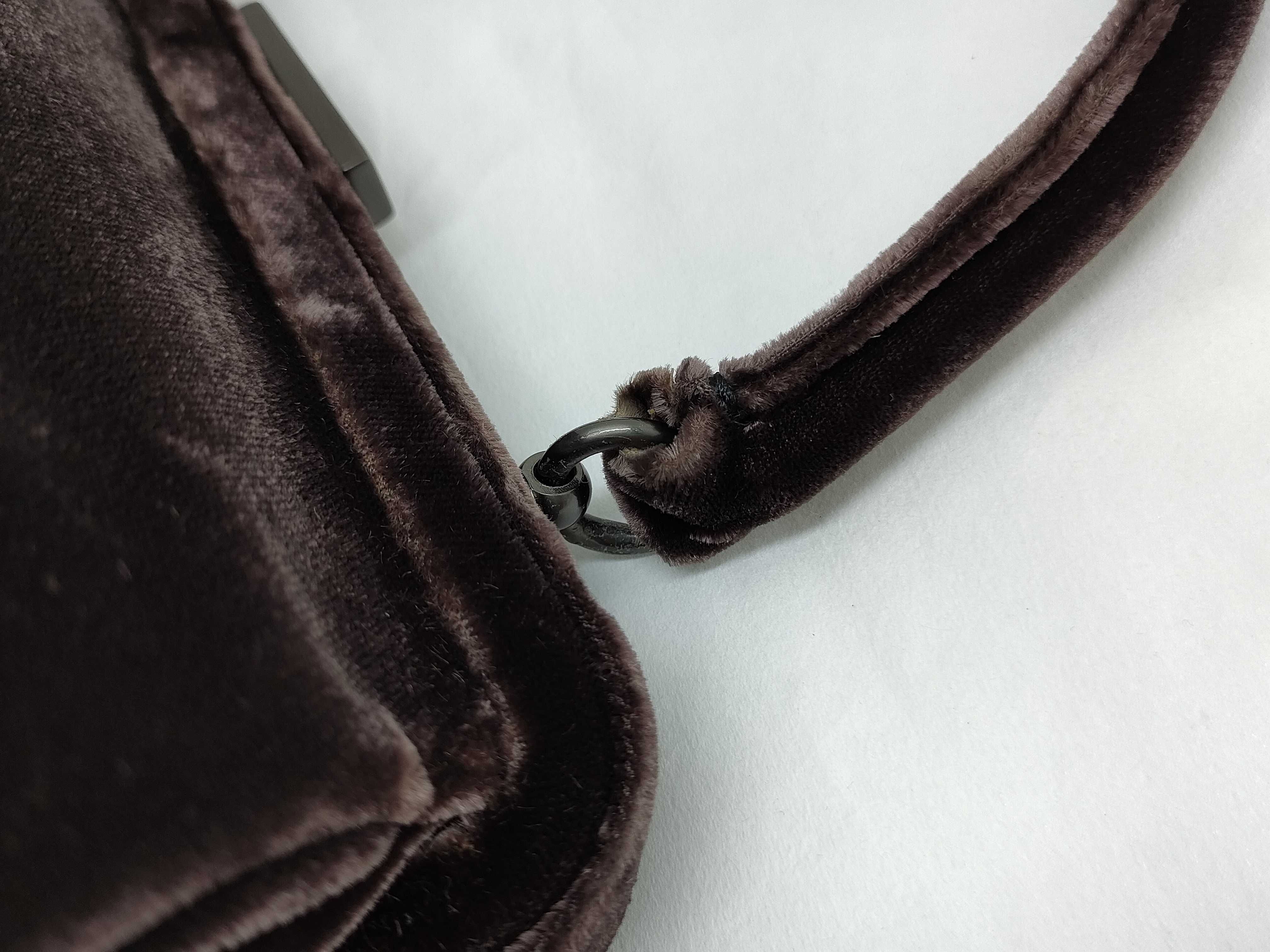 velour handbag, clasp-closure handbag — view 5