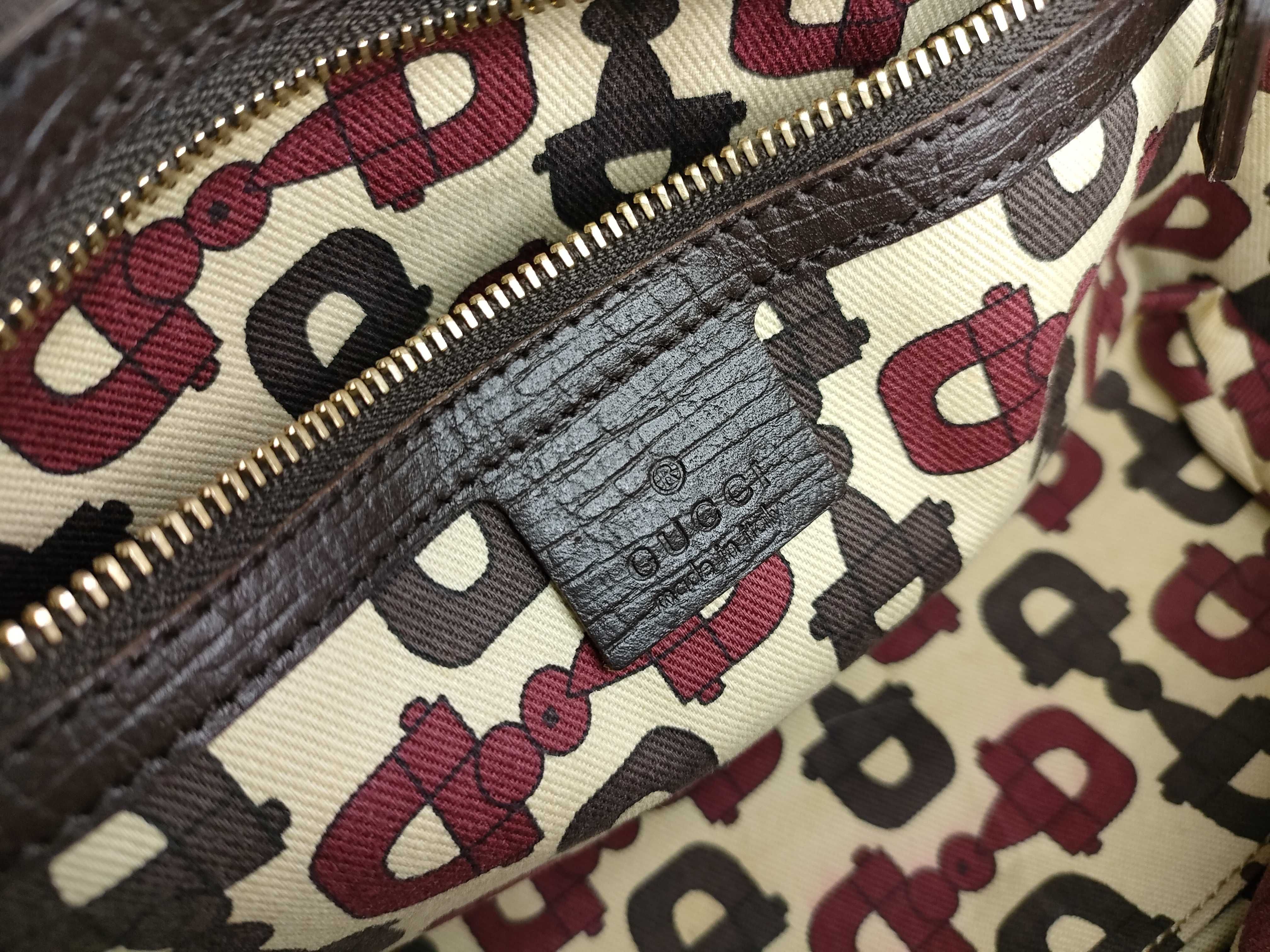 GG Canvas Mini Handbag, Sherry Line Canvas Handbag — view 11