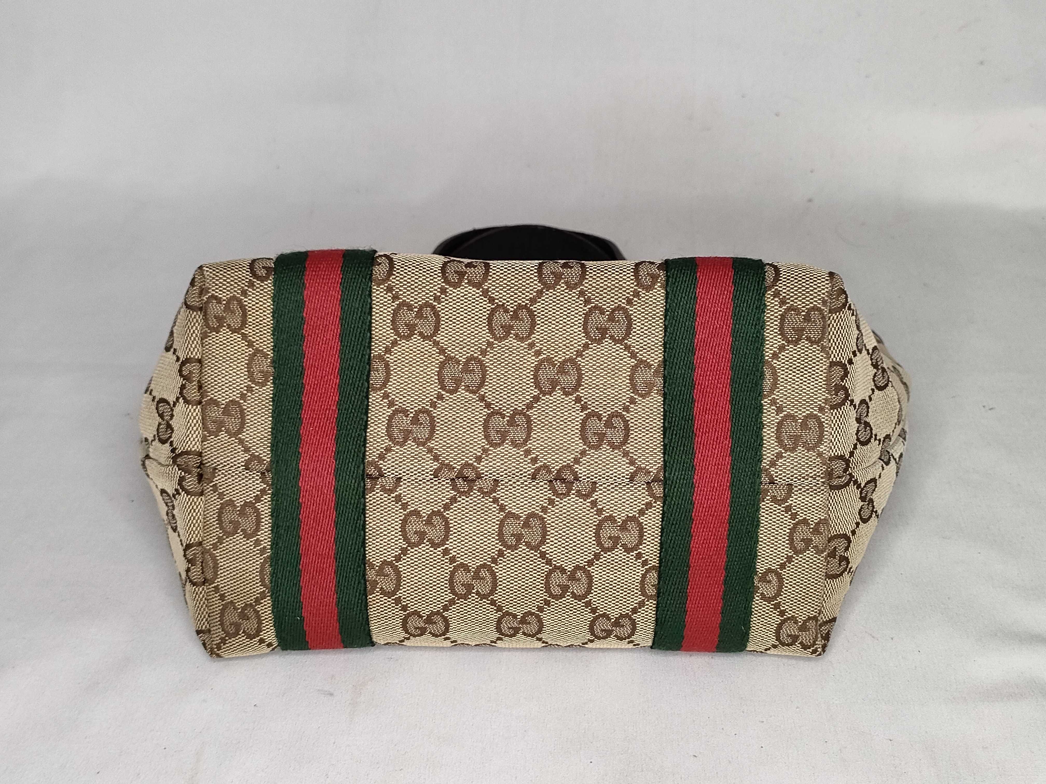 GG Canvas Mini Handbag, Sherry Line Canvas Handbag — view 7