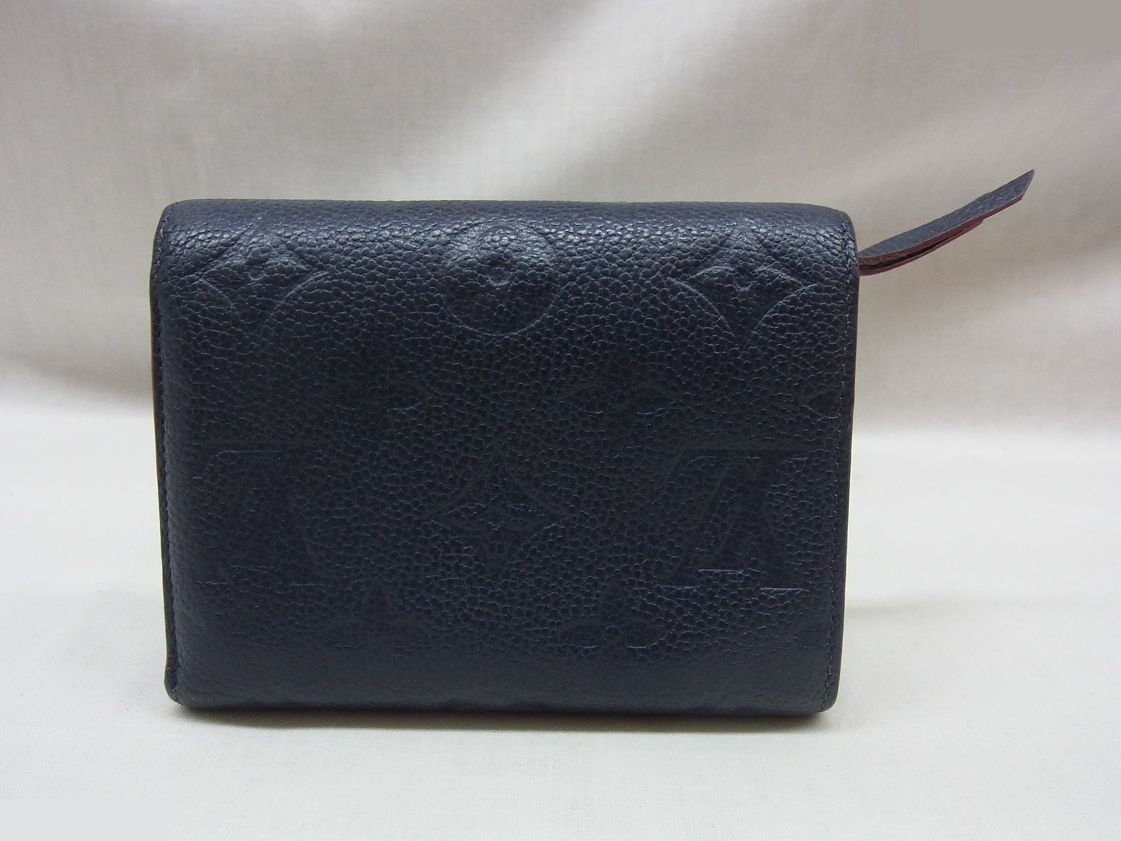 Portefeuille Victorine Marine Rouge — view 2