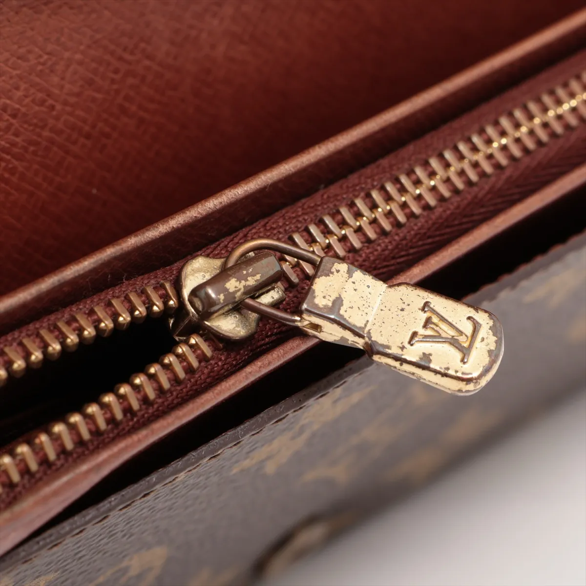 Monogram Portomone Vietresor M61730 8911RA Brown Compact Wallet — view 8