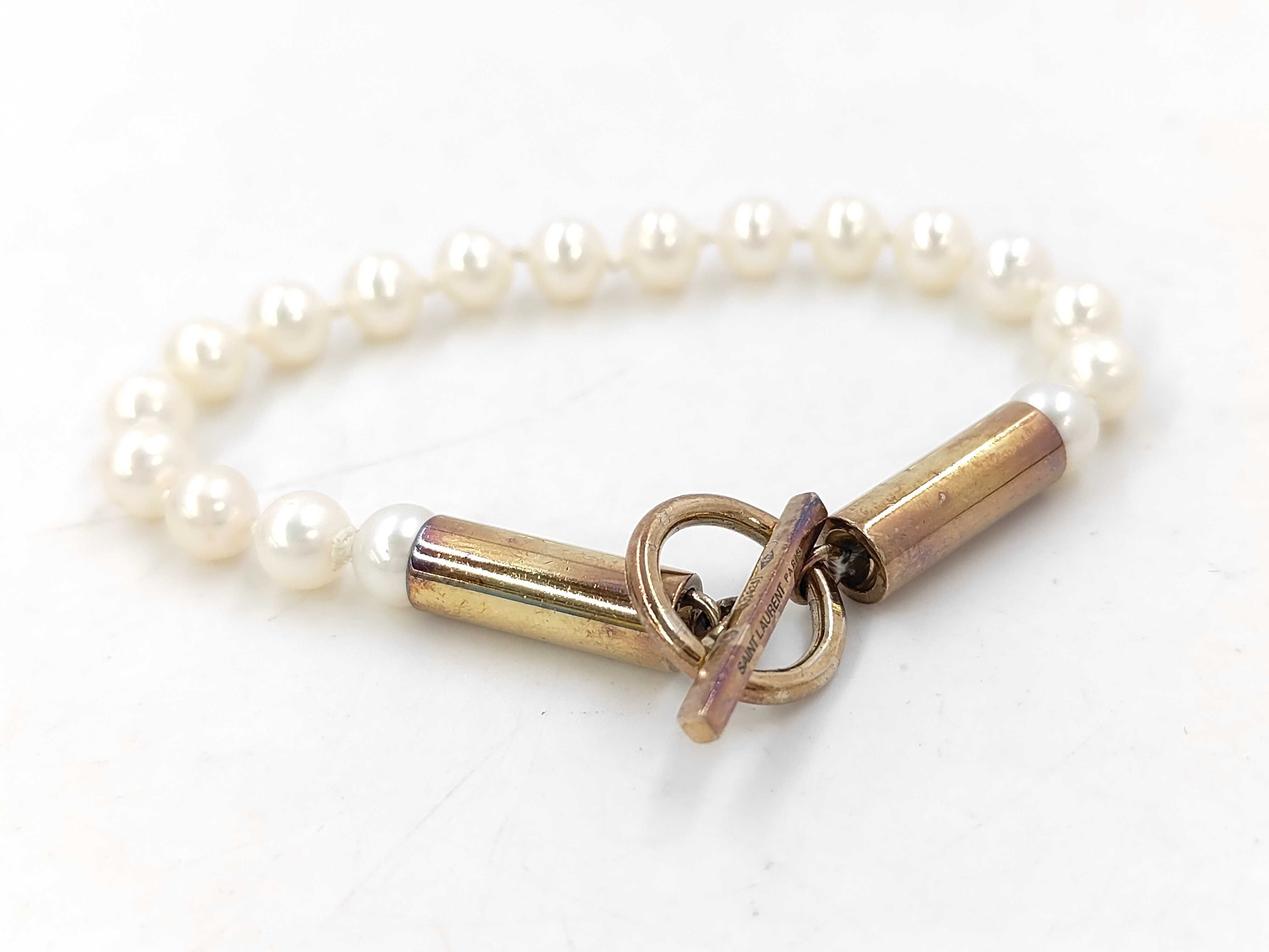 Pearl Bracelet SV925 White Bracelet/Bangle — view 3