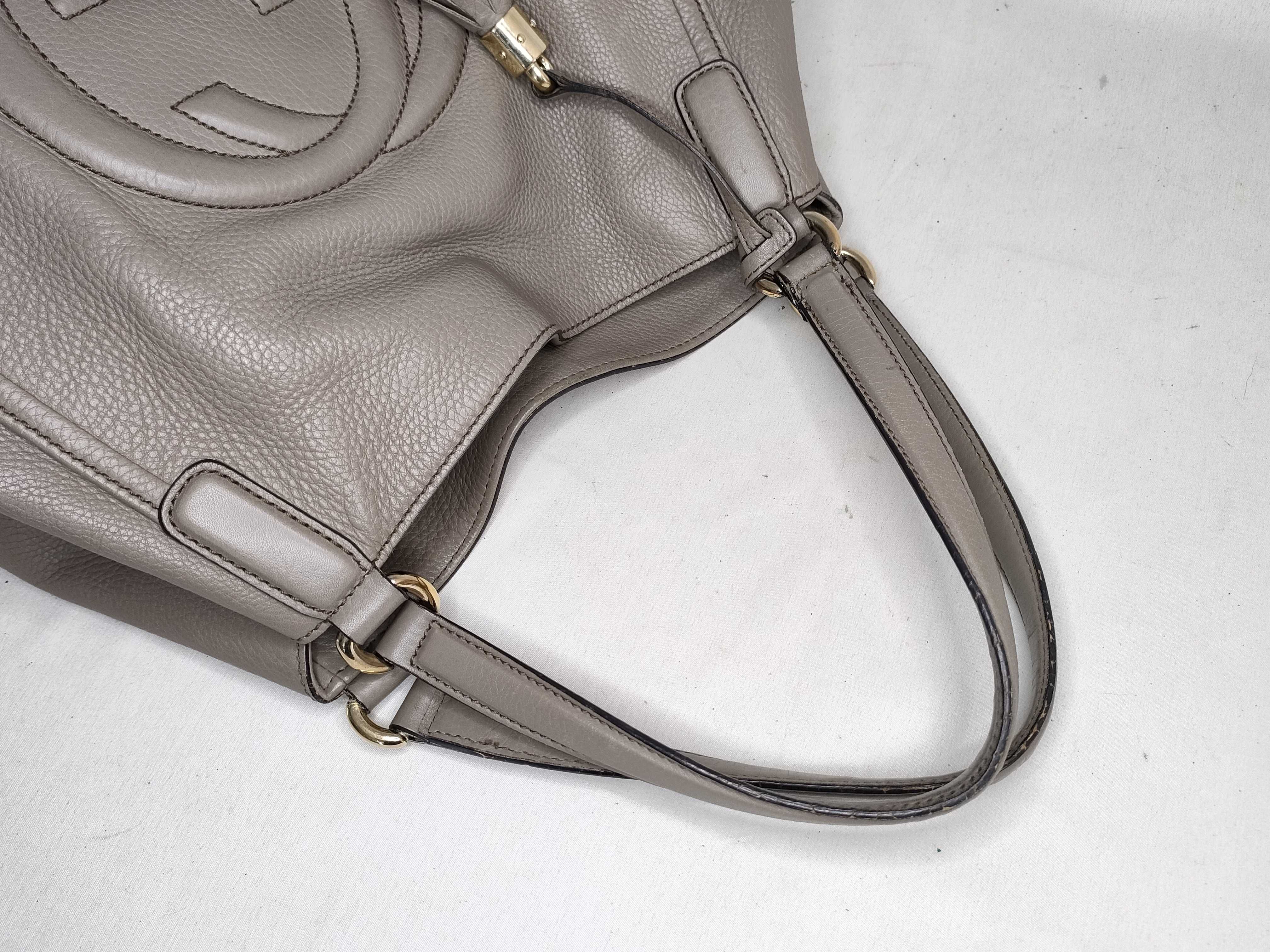 Soho Gucci Soho Handbag Cellarius Greige Handbag — view 3