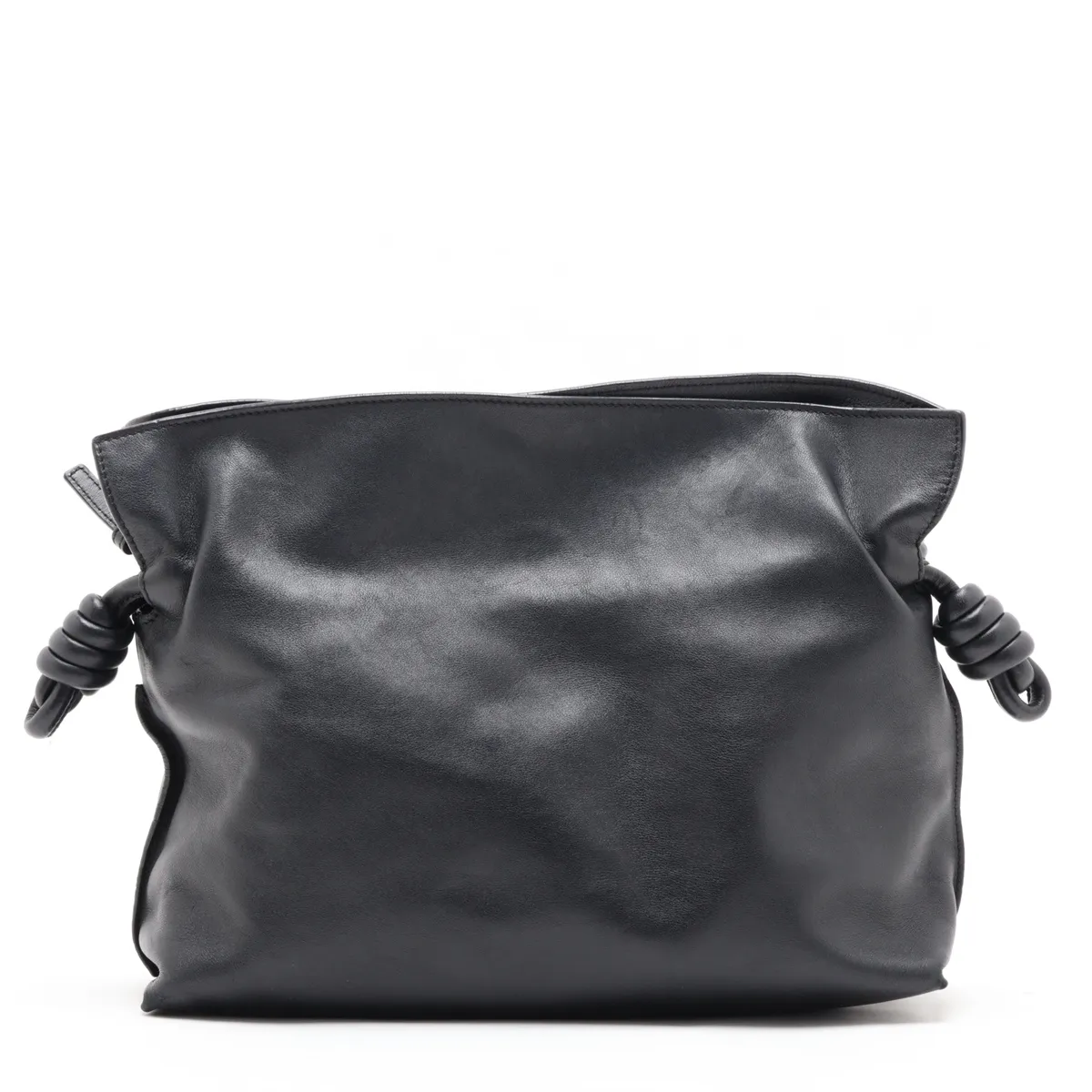 Flamenco Clutch Leather Shoulder Bag Black — view 2