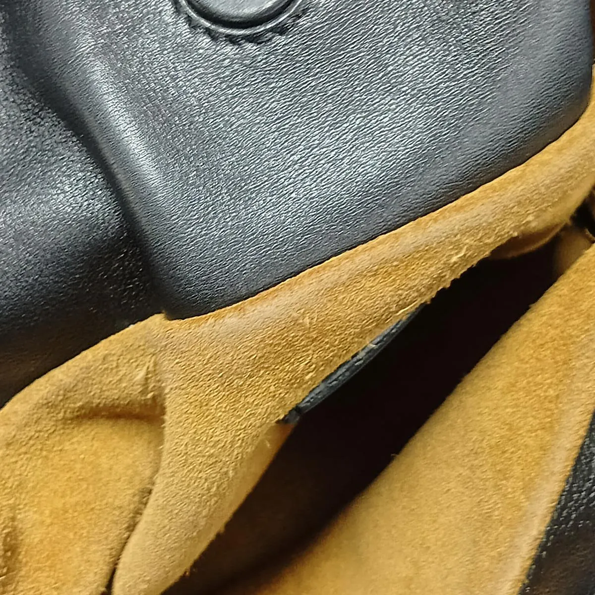 Flamenco Clutch Leather Shoulder Bag Black — view 12