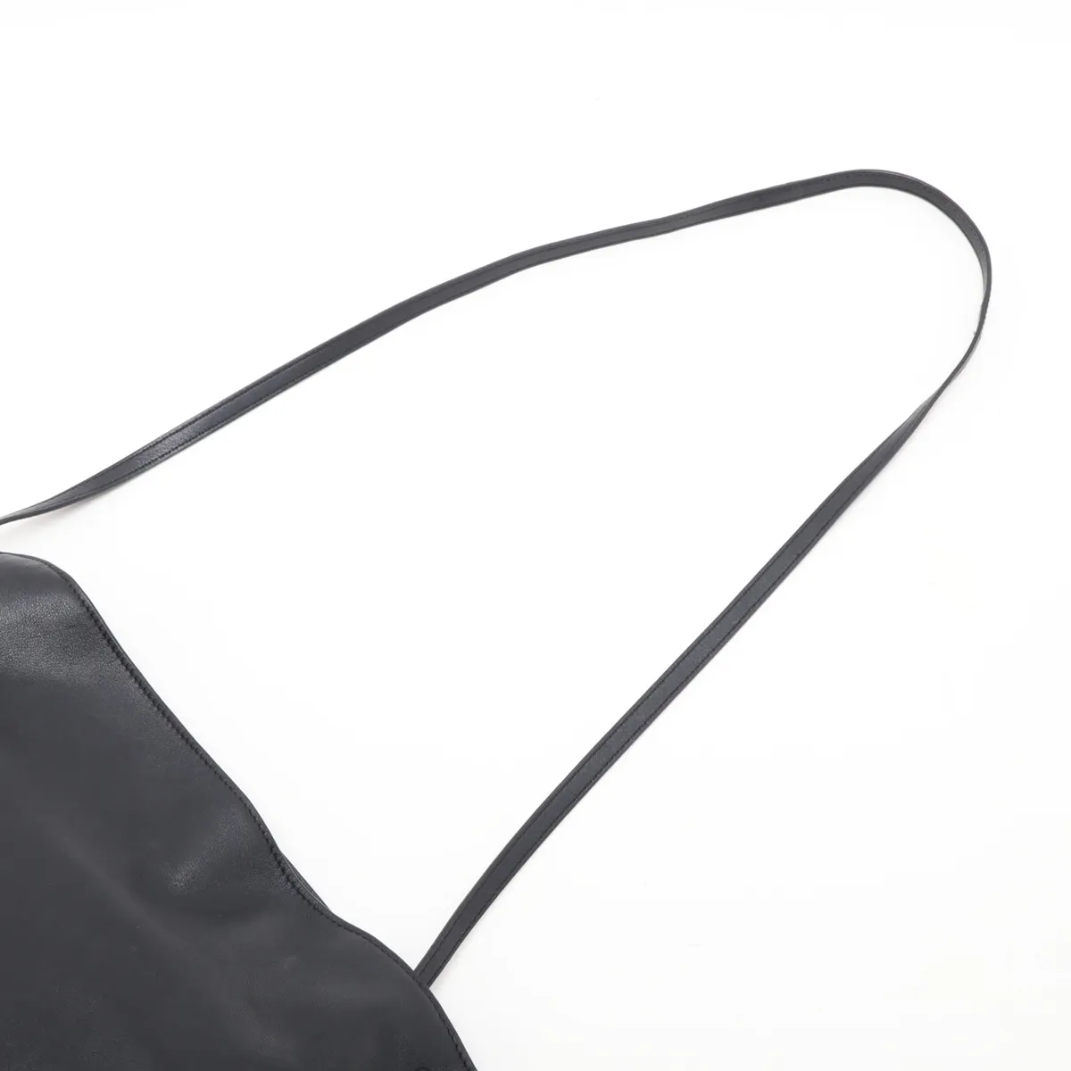 Flamenco Clutch Leather Shoulder Bag Black — view 5