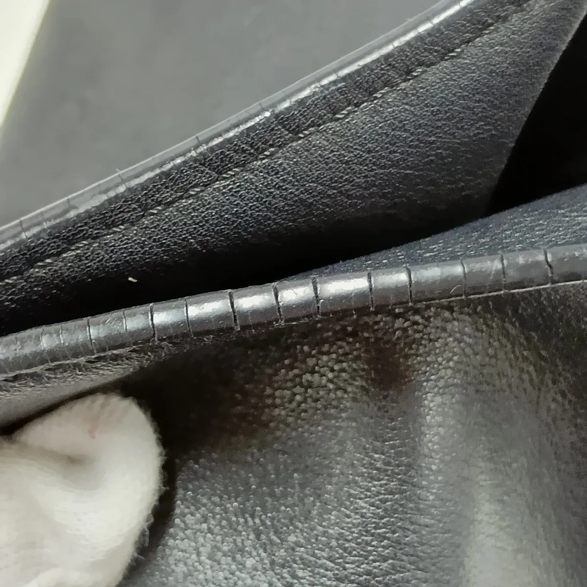 Flamenco Clutch Leather Shoulder Bag Black — view 9