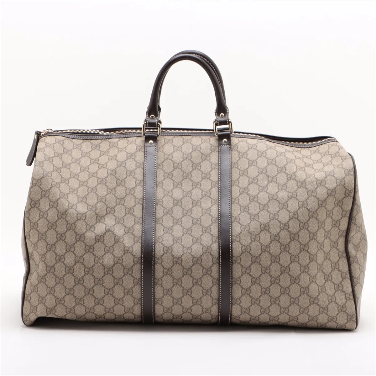 GG Supreme PVC x Leather 2WAY Boston Bag Beige 206500 — view 2