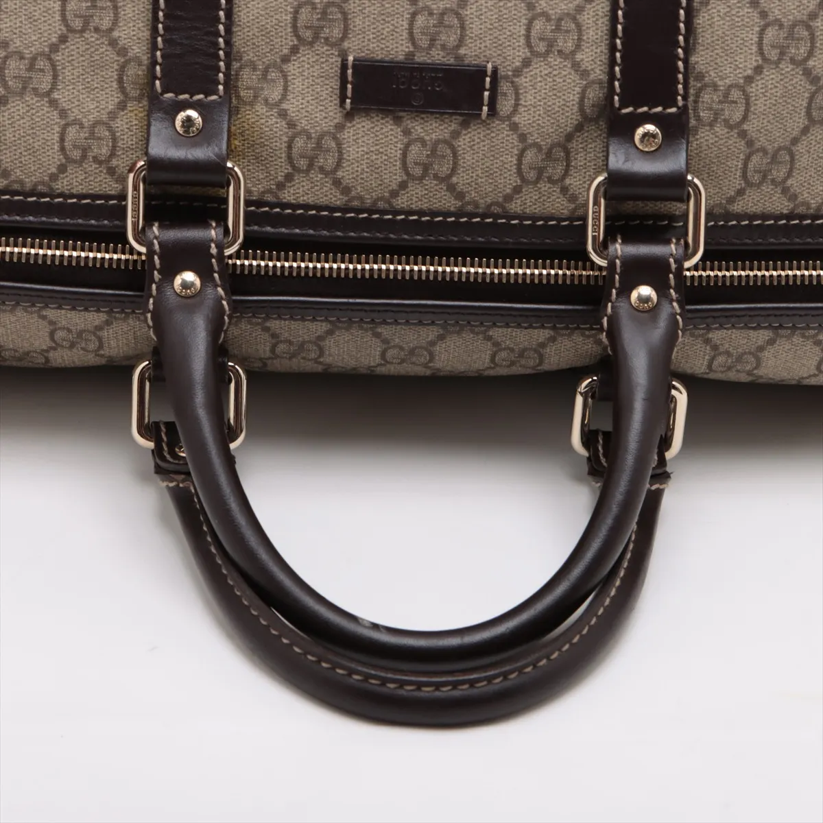 GG Supreme PVC x Leather 2WAY Boston Bag Beige 206500 — view 5