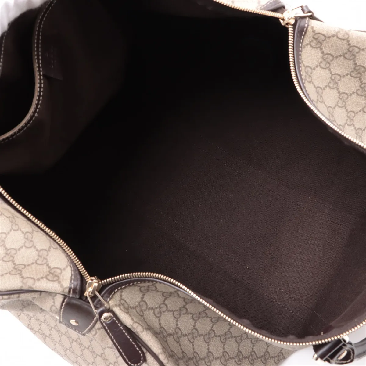 GG Supreme PVC x Leather 2WAY Boston Bag Beige 206500 — view 8