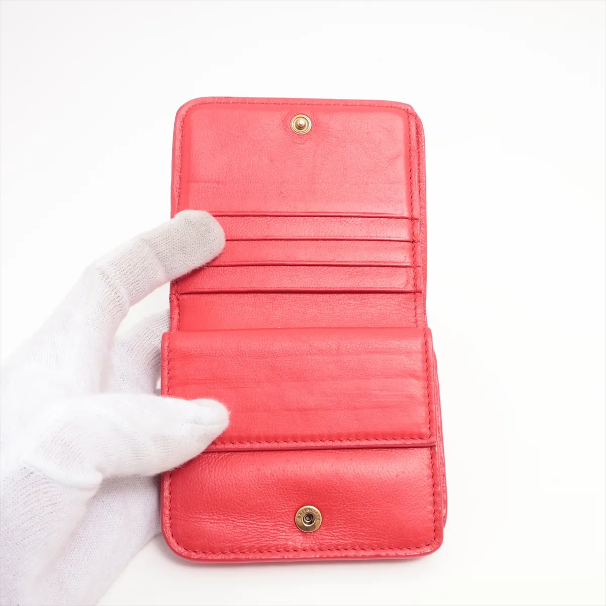 Everyday 594216 Leather Compact Wallet Red — view 3