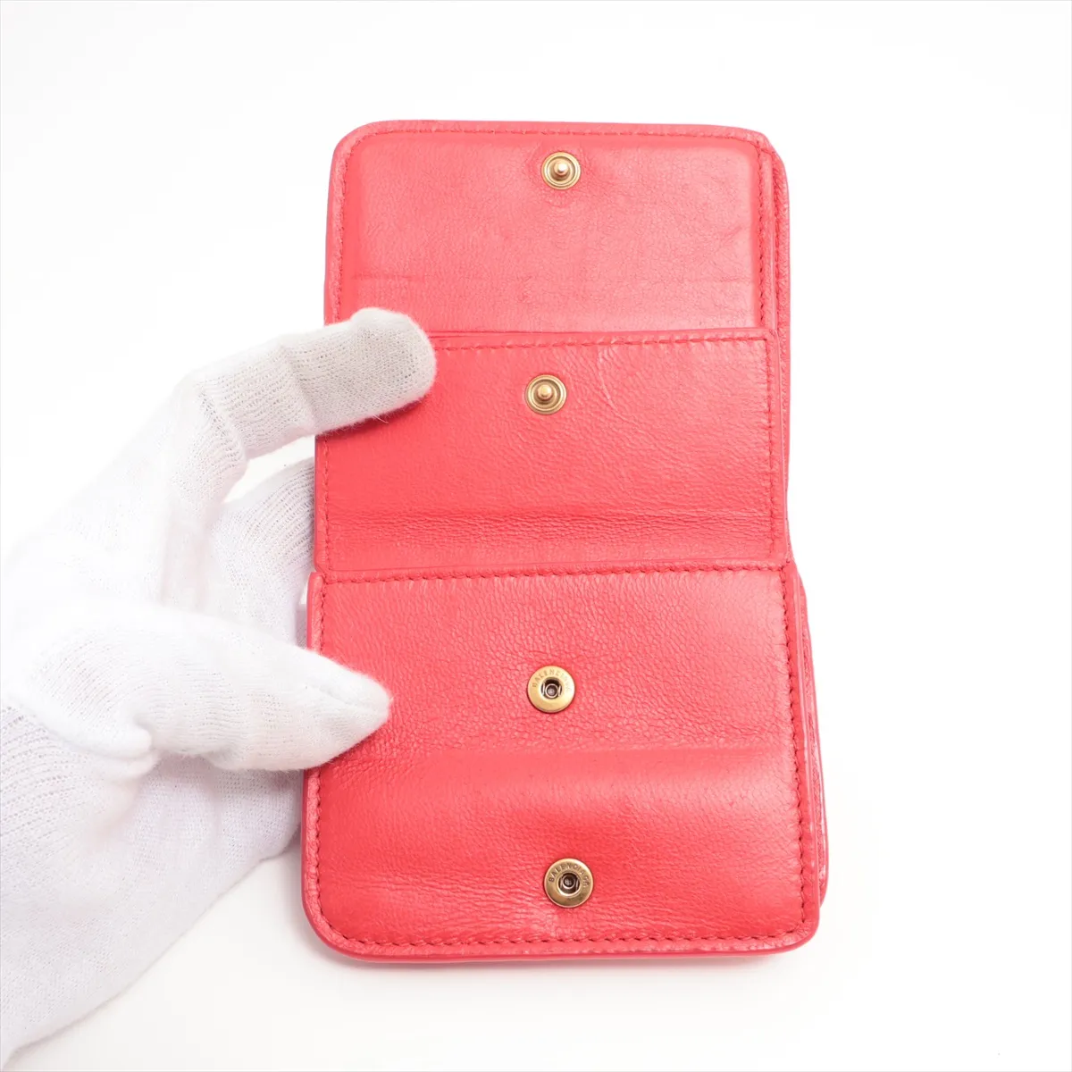 Everyday 594216 Leather Compact Wallet Red — view 4