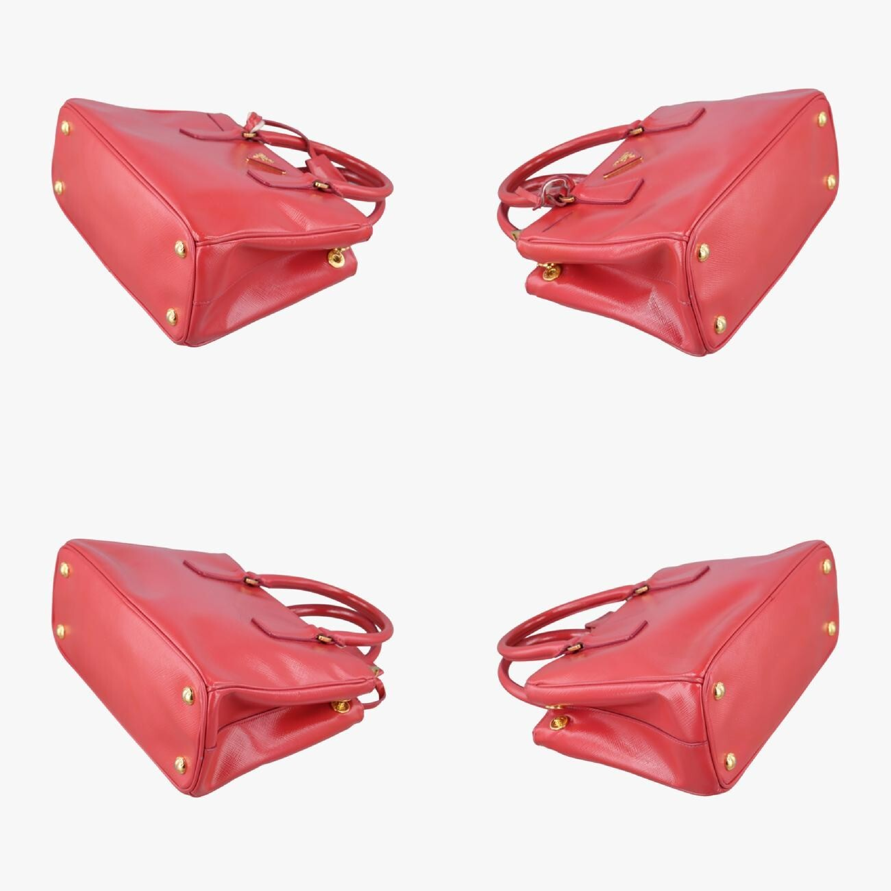 Galleria Red Saffiano Leather Handbag BN1874 117 — view 4