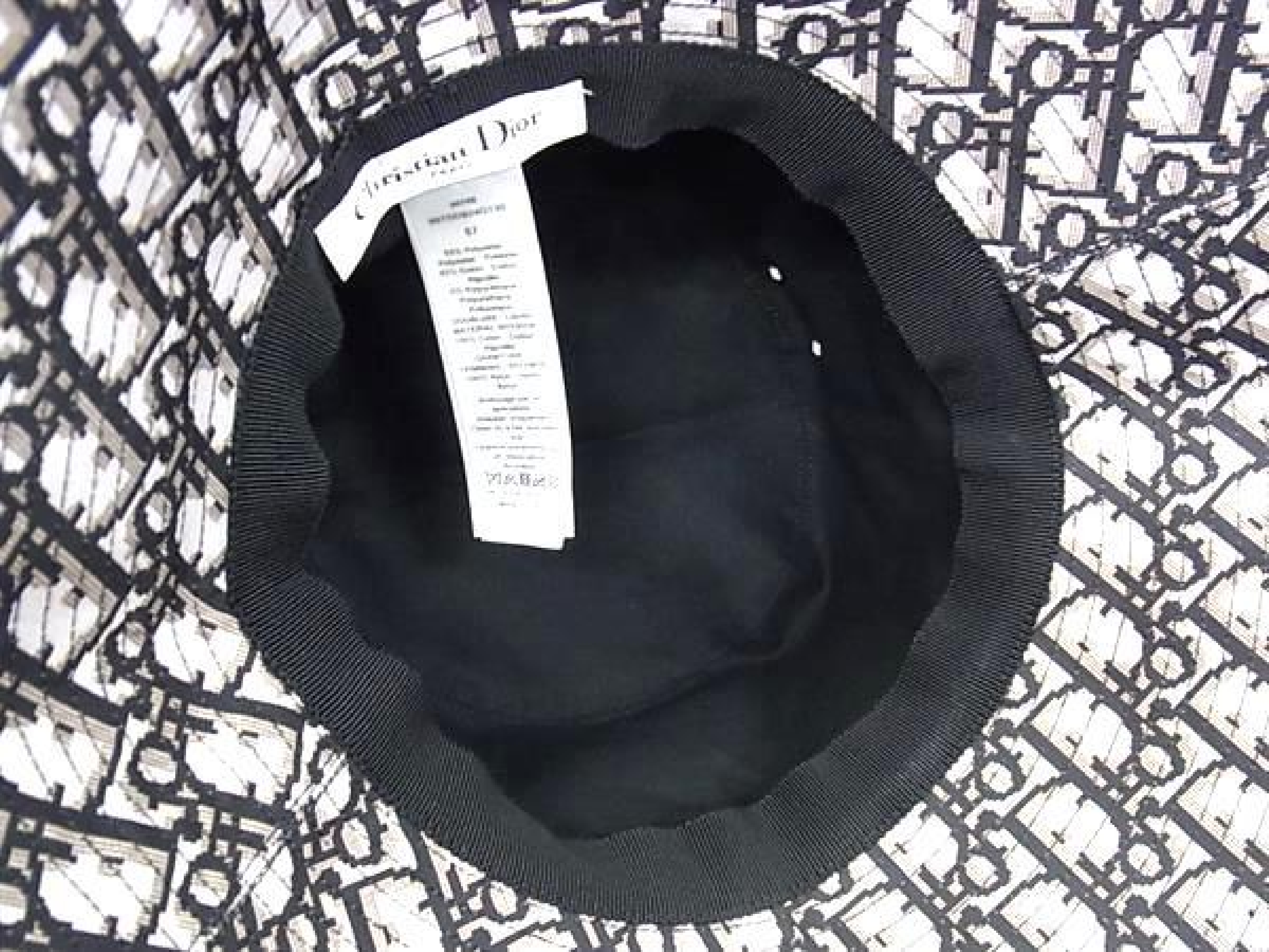Oblique Teddy-D Bucket Hat, Polyester x Cotton x Polyurethane, Size 57, FY4516 (Other Accessories) — view 3