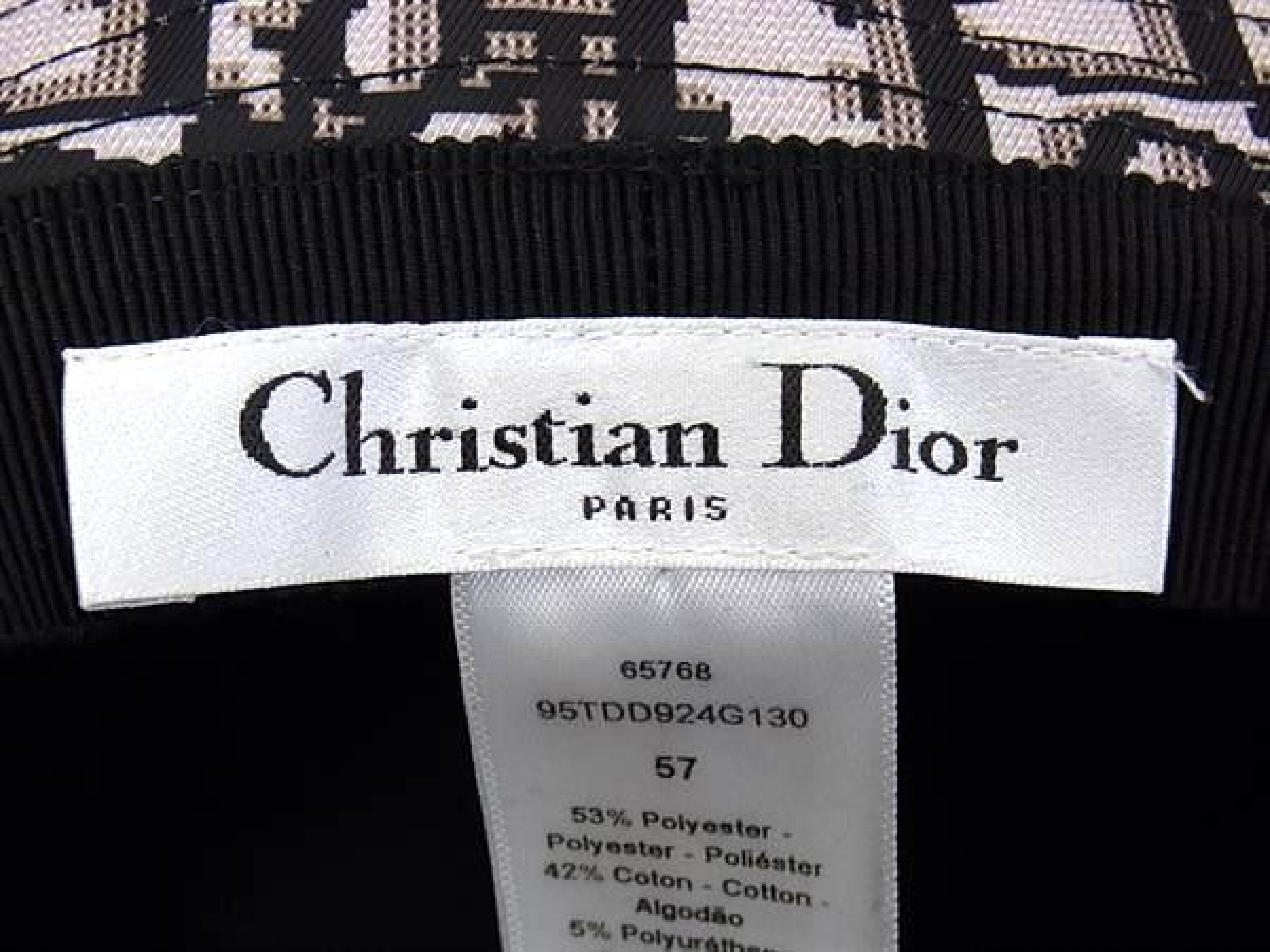 Oblique Teddy-D Bucket Hat, Polyester x Cotton x Polyurethane, Size 57, FY4516 (Other Accessories) — view 4