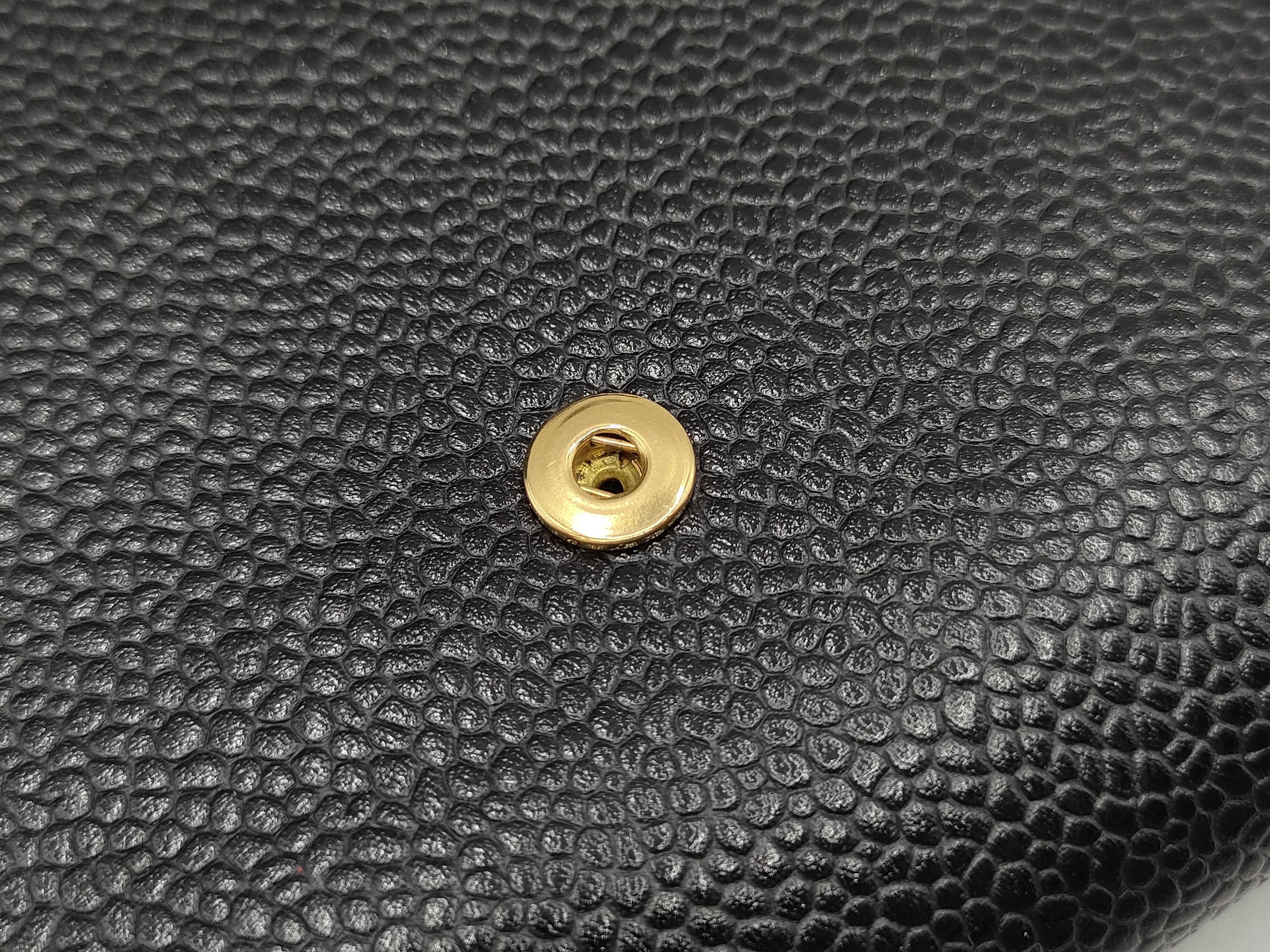Caviar Skin Coco Mark Folding Wallet — view 11