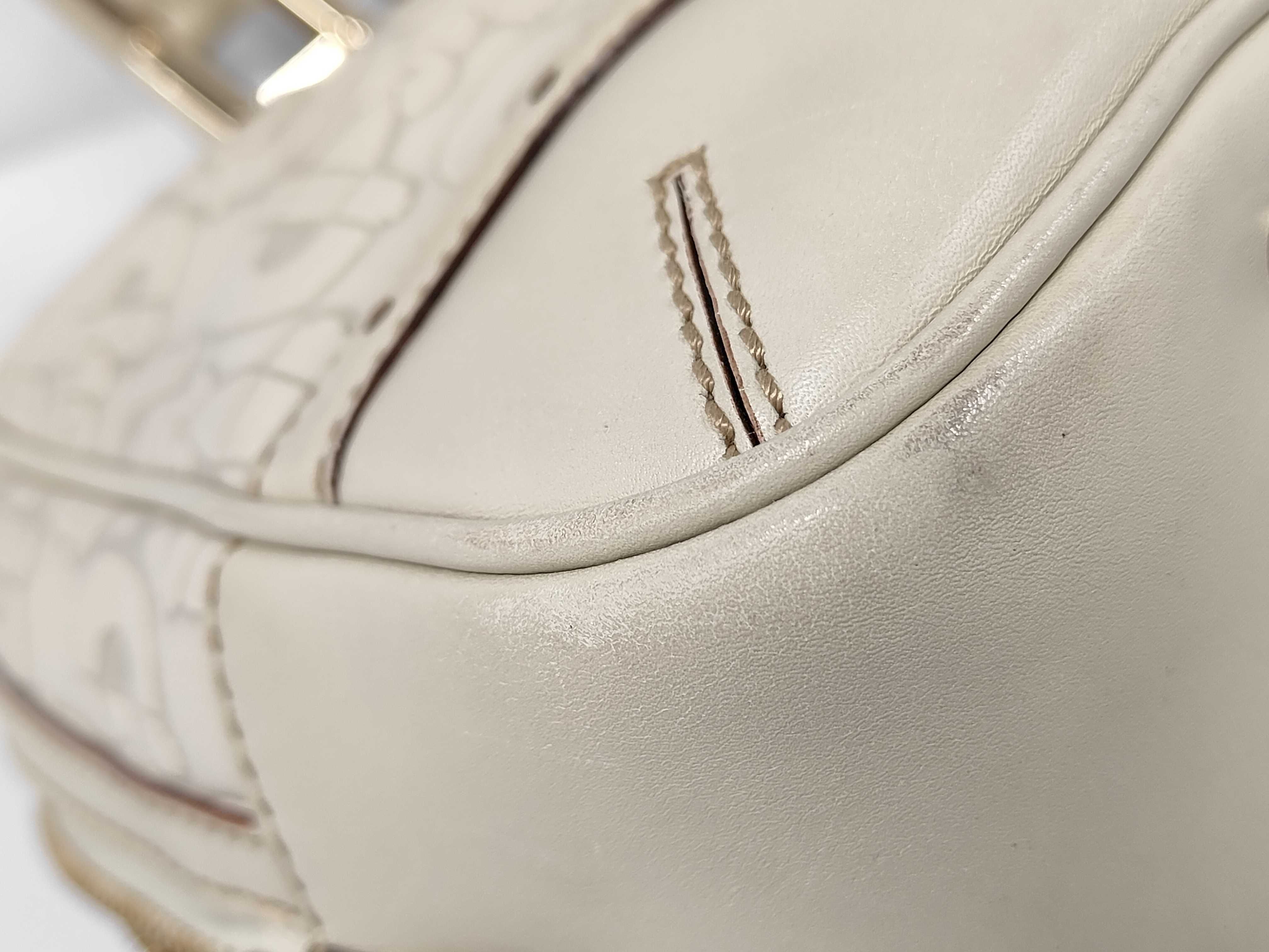 Horsebit 145770 Leather Embossed Gold Hardware Handbag — view 4