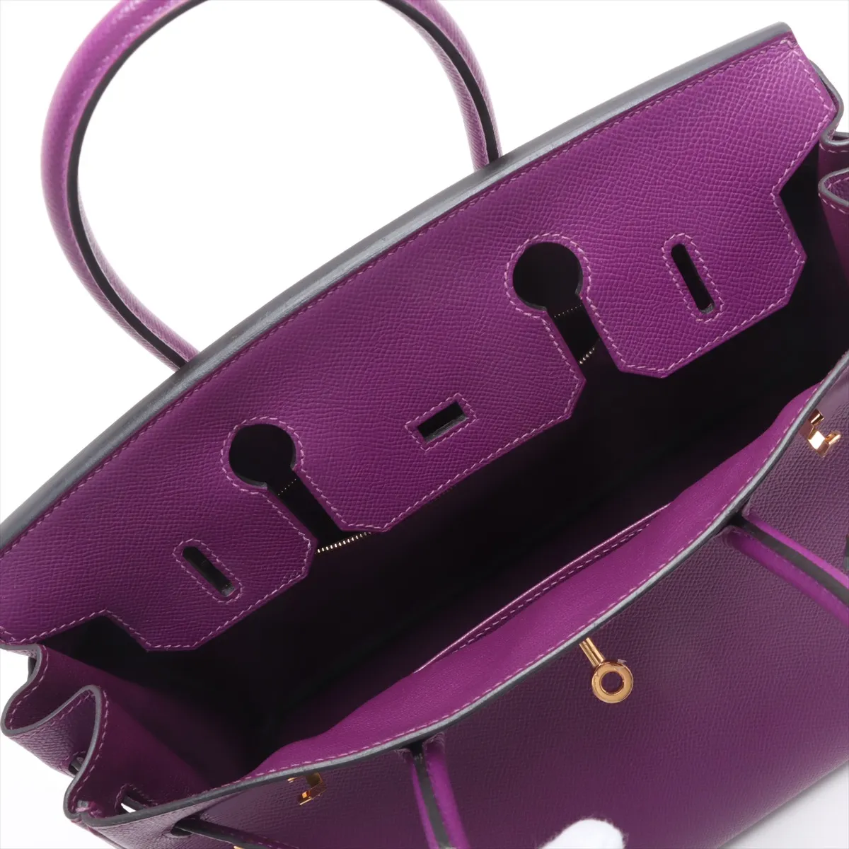 [Individually wrapped] Hermes Birkin 30 Le Tourne Vaux Epson Anemone Gold hardware Y:2020 — view 13