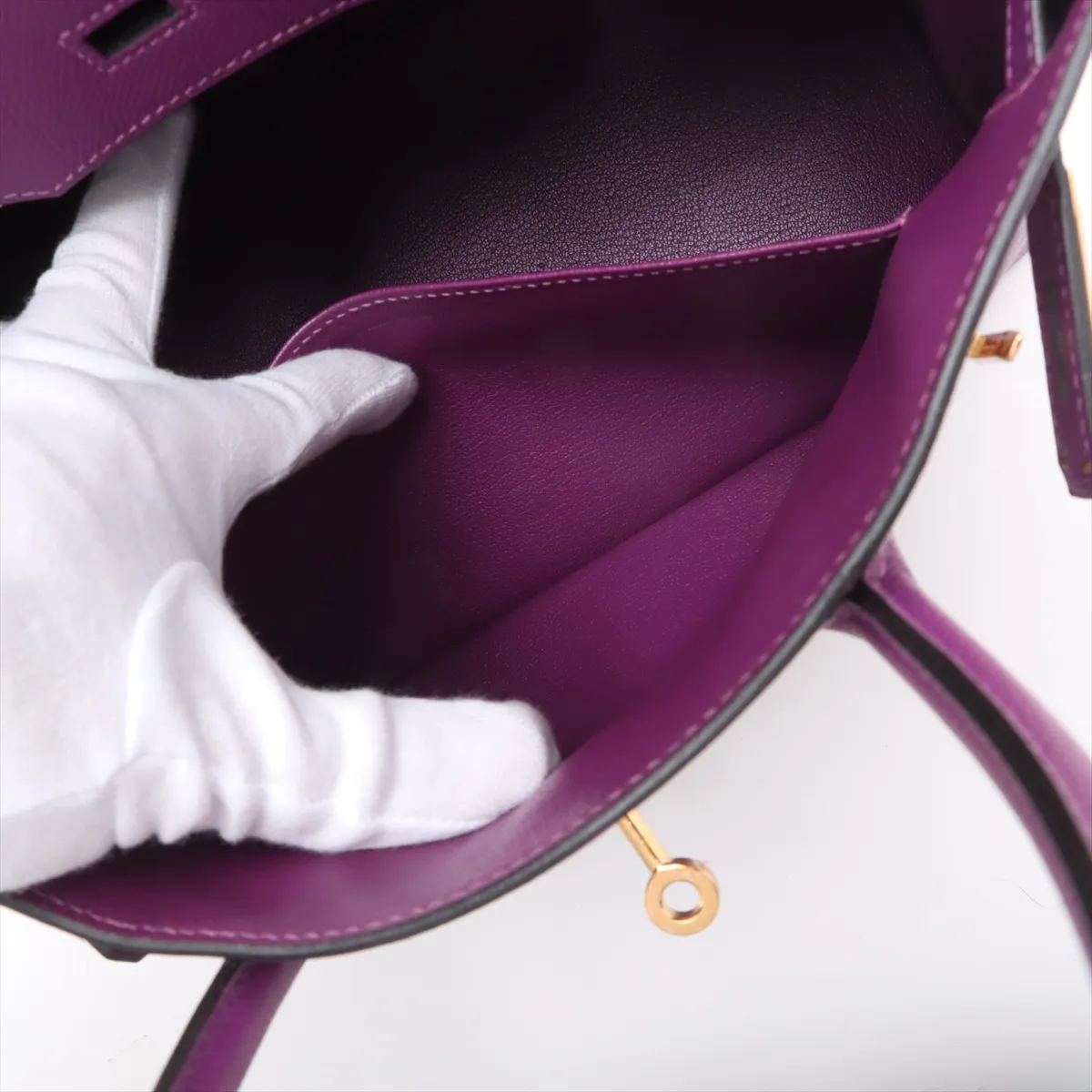 [Individually wrapped] Hermes Birkin 30 Le Tourne Vaux Epson Anemone Gold hardware Y:2020 — view 9