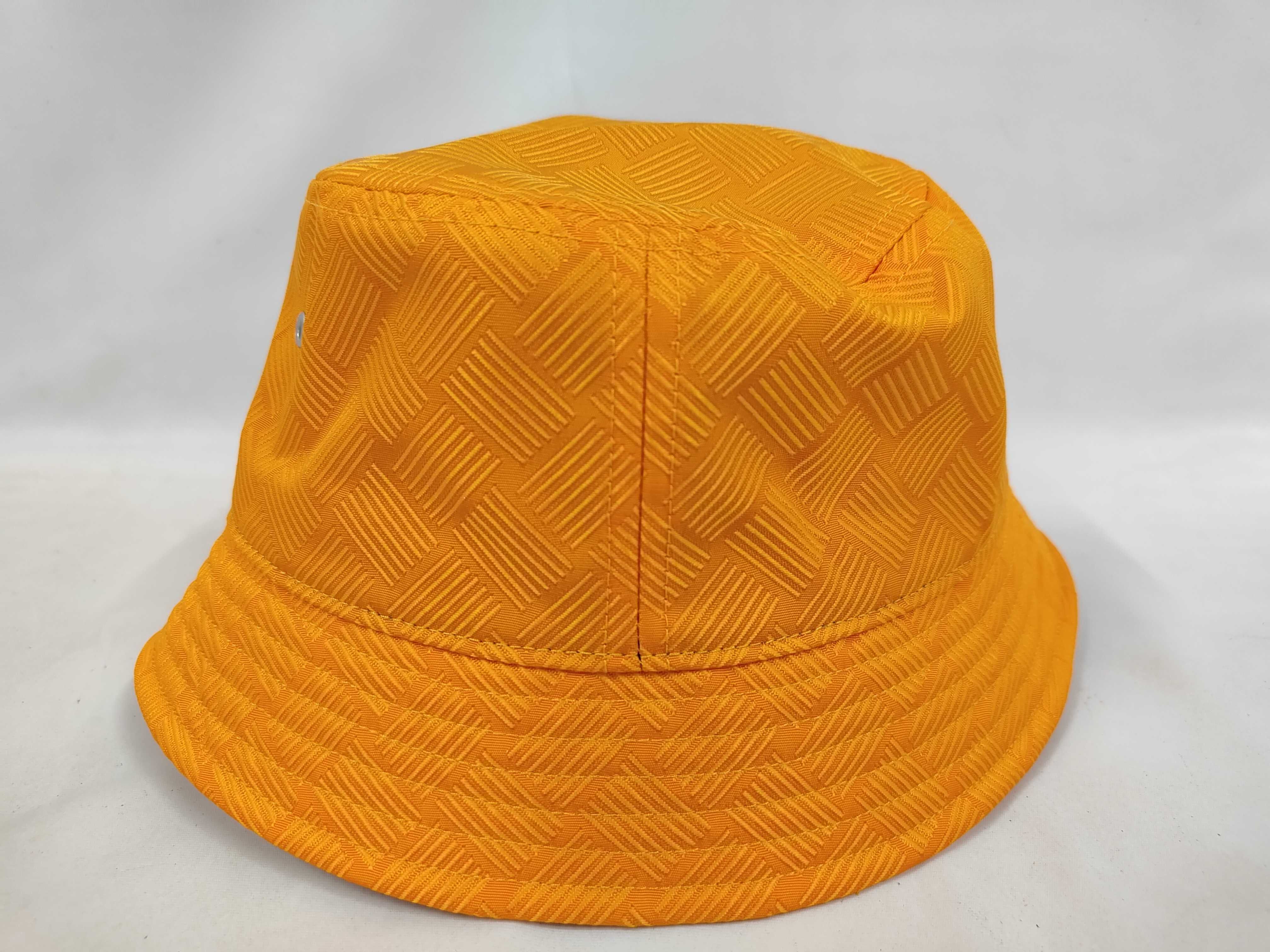 Intrecciato 692795V1PO2 Orange Nylon Polyester Jacquard Bucket Hat with Tags Size S Other Accessories — view 2