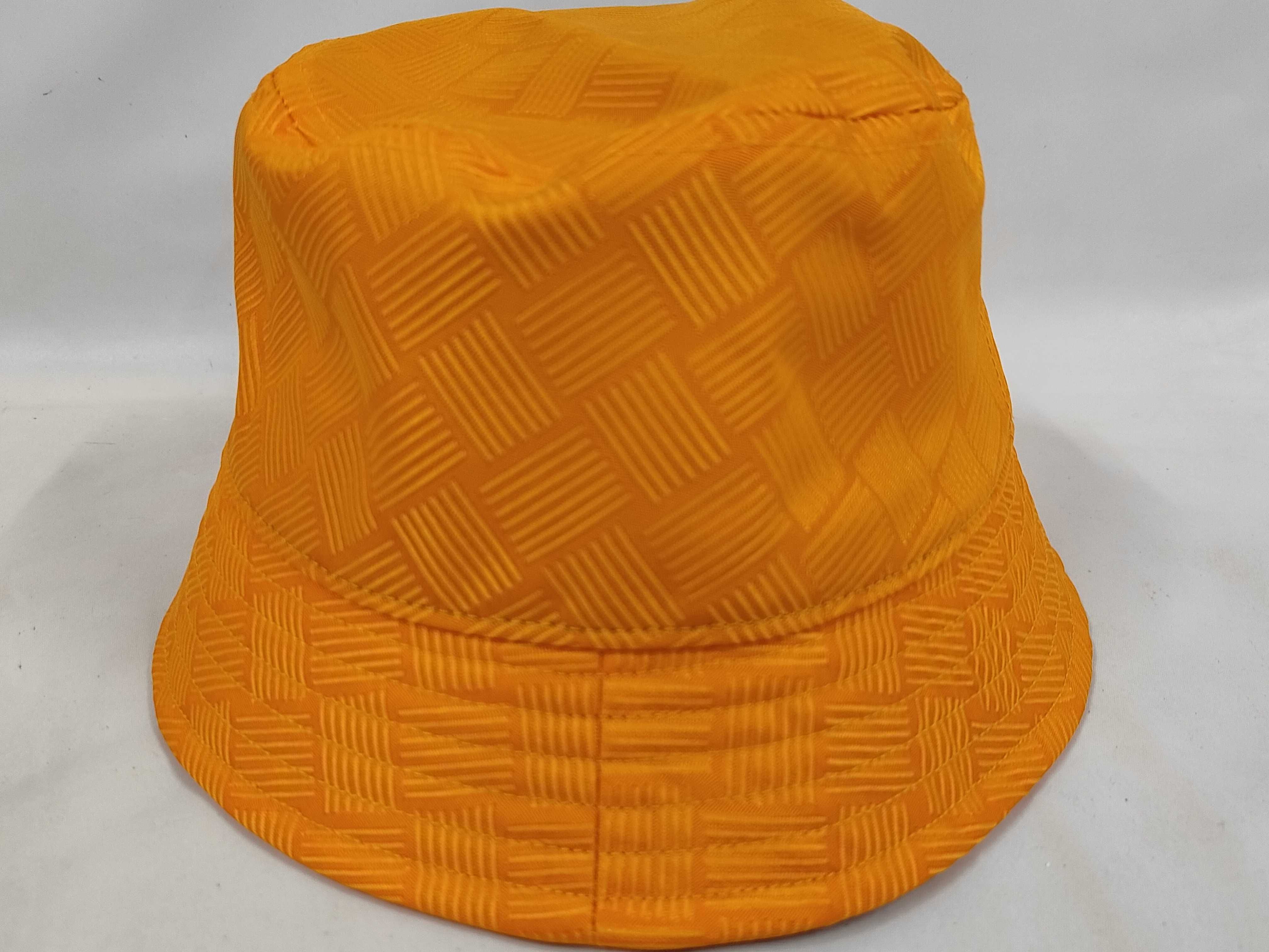 Intrecciato 692795V1PO2 Orange Nylon Polyester Jacquard Bucket Hat with Tags Size S Other Accessories — view 3
