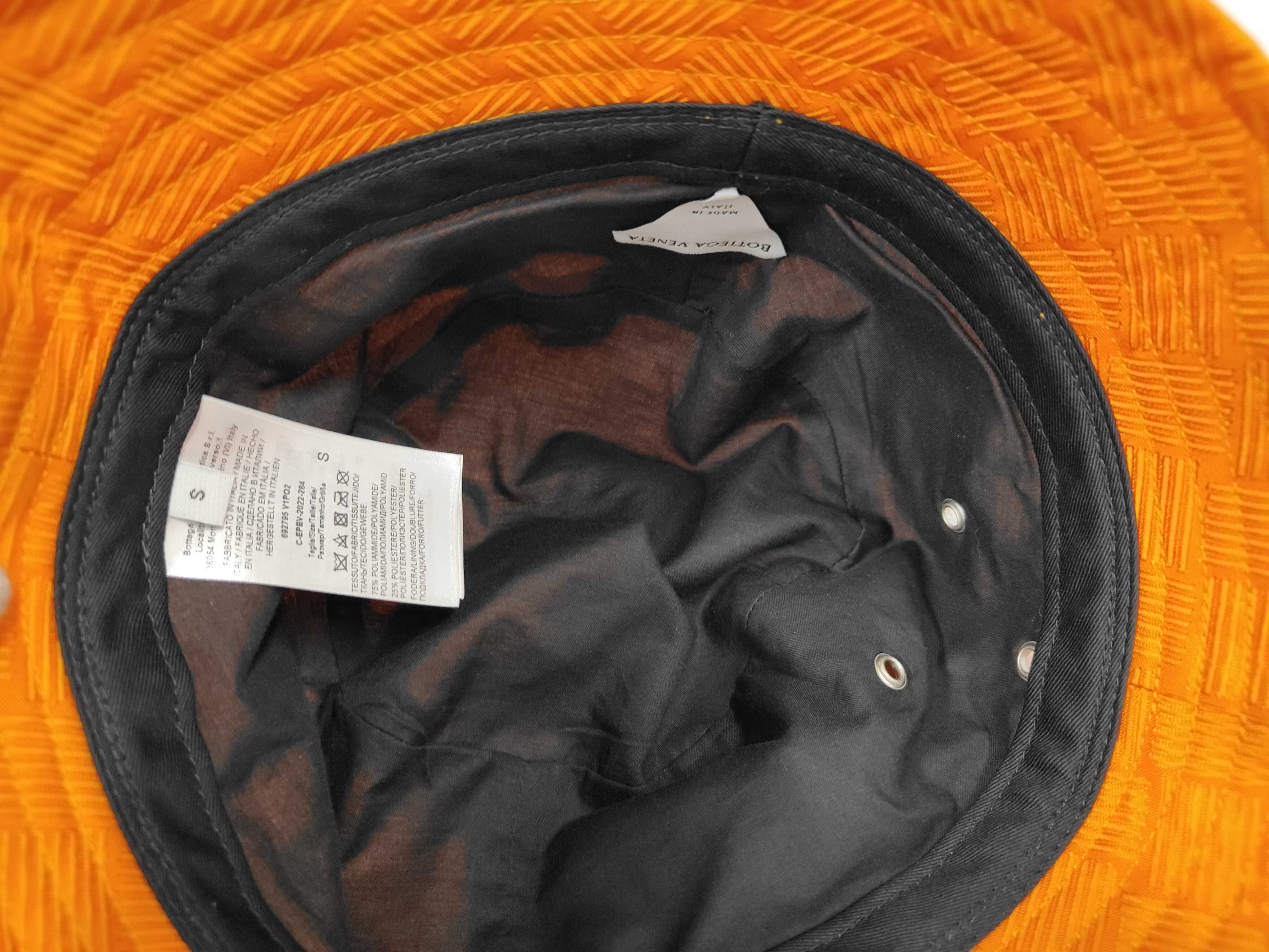 Intrecciato 692795V1PO2 Orange Nylon Polyester Jacquard Bucket Hat with Tags Size S Other Accessories — view 4