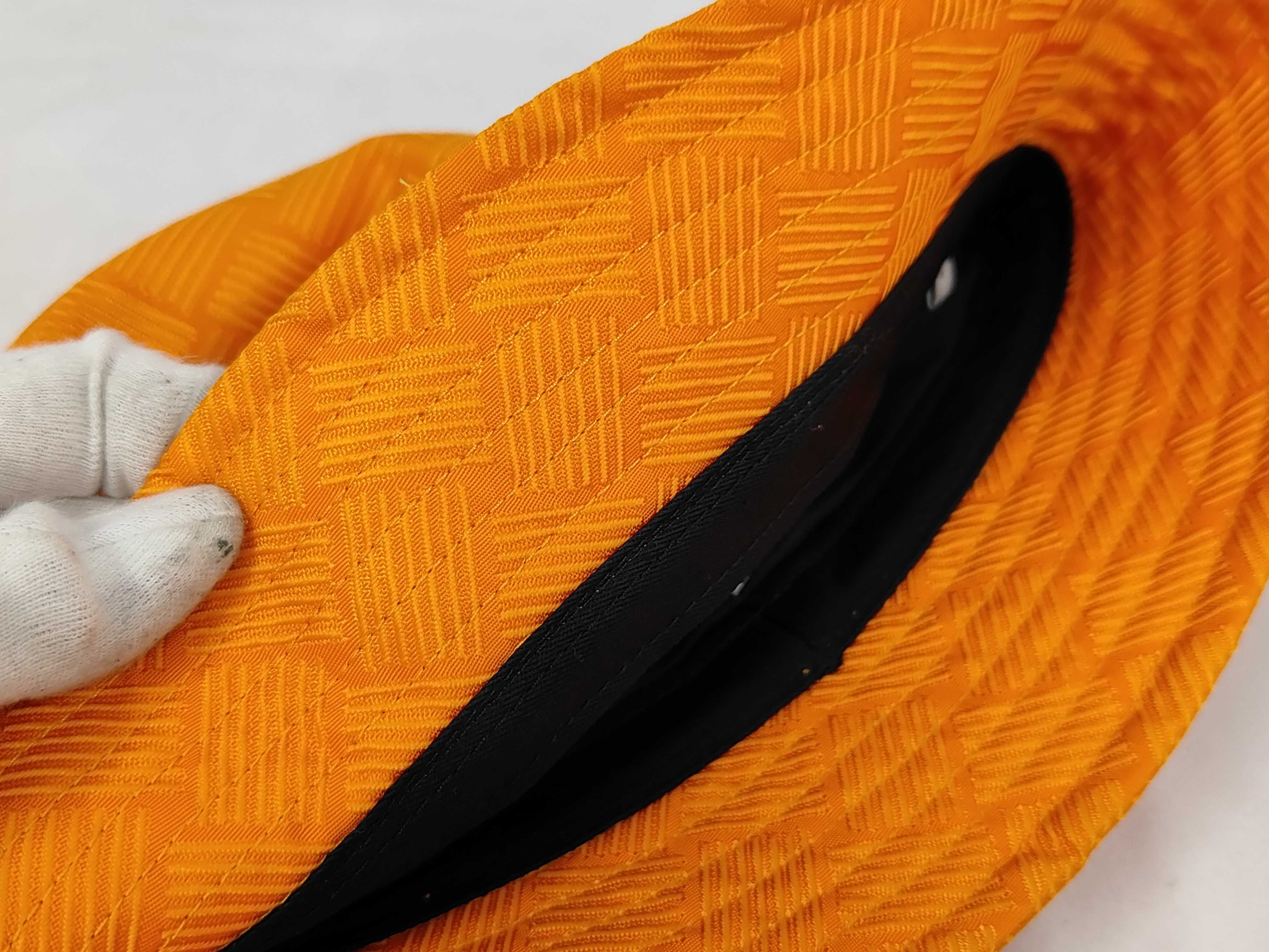 Intrecciato 692795V1PO2 Orange Nylon Polyester Jacquard Bucket Hat with Tags Size S Other Accessories — view 9