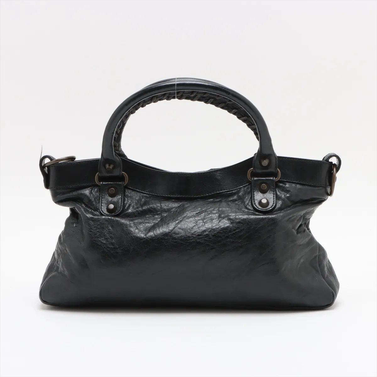 The First Leather Handbag Black 103208 with Mirror — view 2