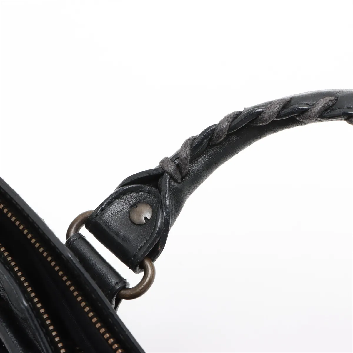 The First Leather Handbag Black 103208 with Mirror — view 12