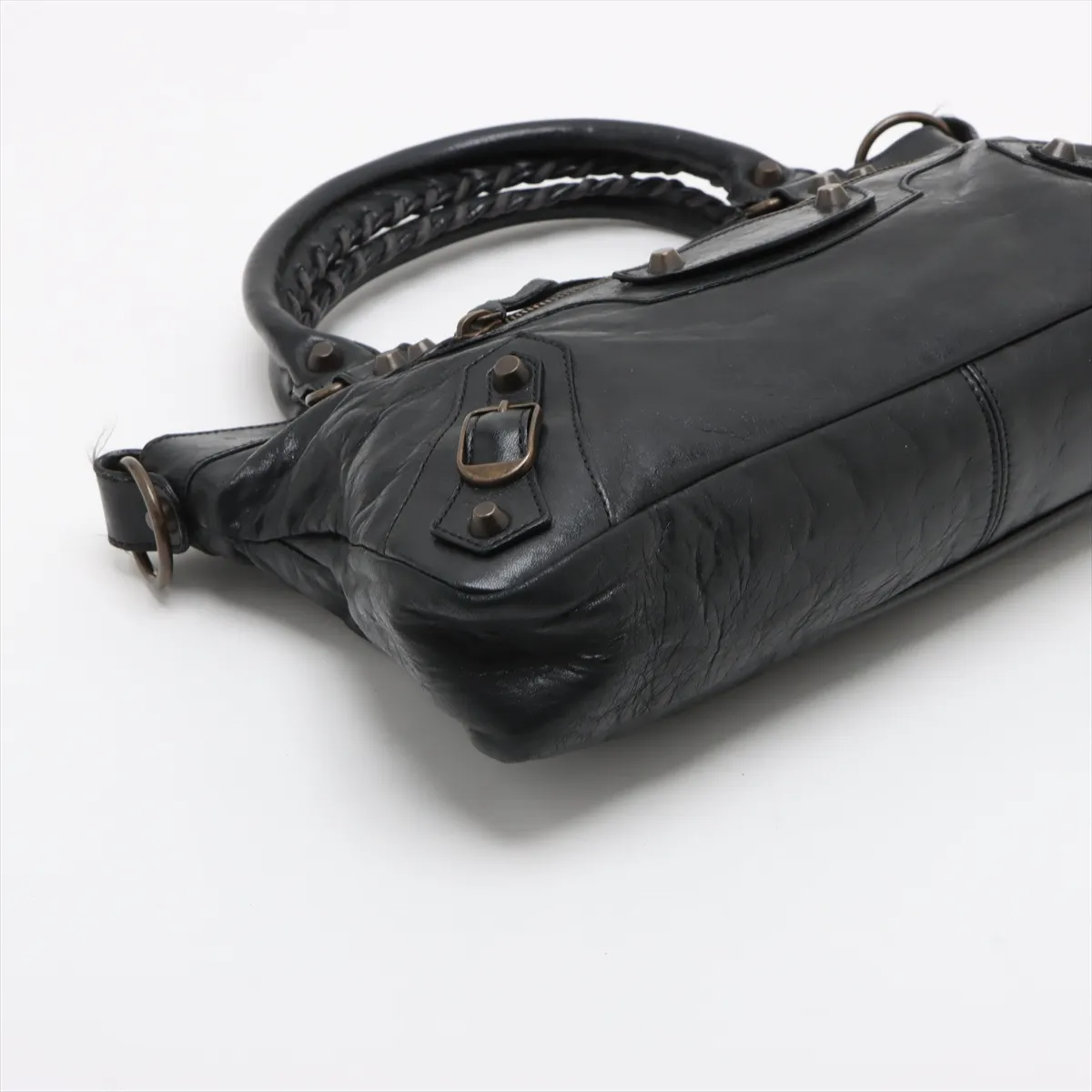 The First Leather Handbag Black 103208 with Mirror — view 4