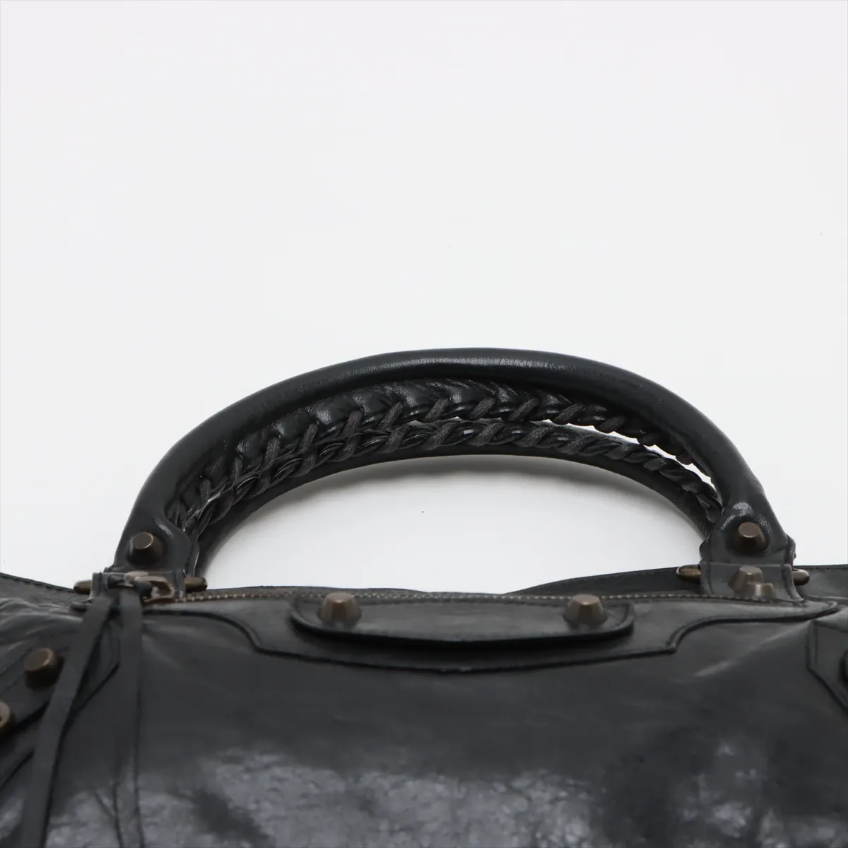 The First Leather Handbag Black 103208 with Mirror — view 6