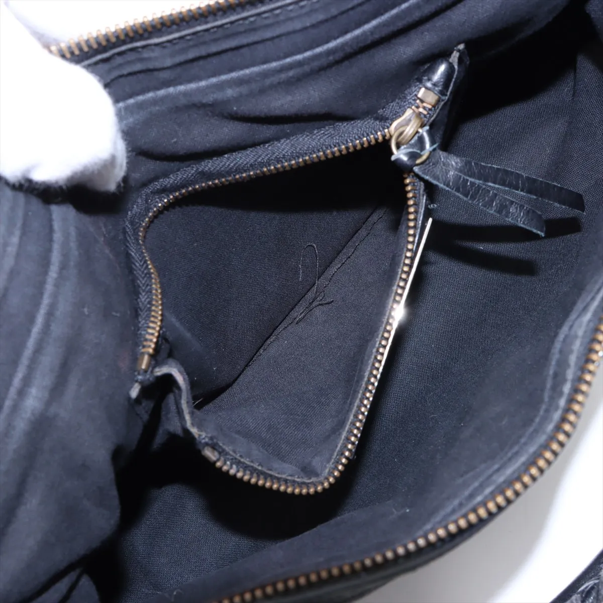 The First Leather Handbag Black 103208 with Mirror — view 8