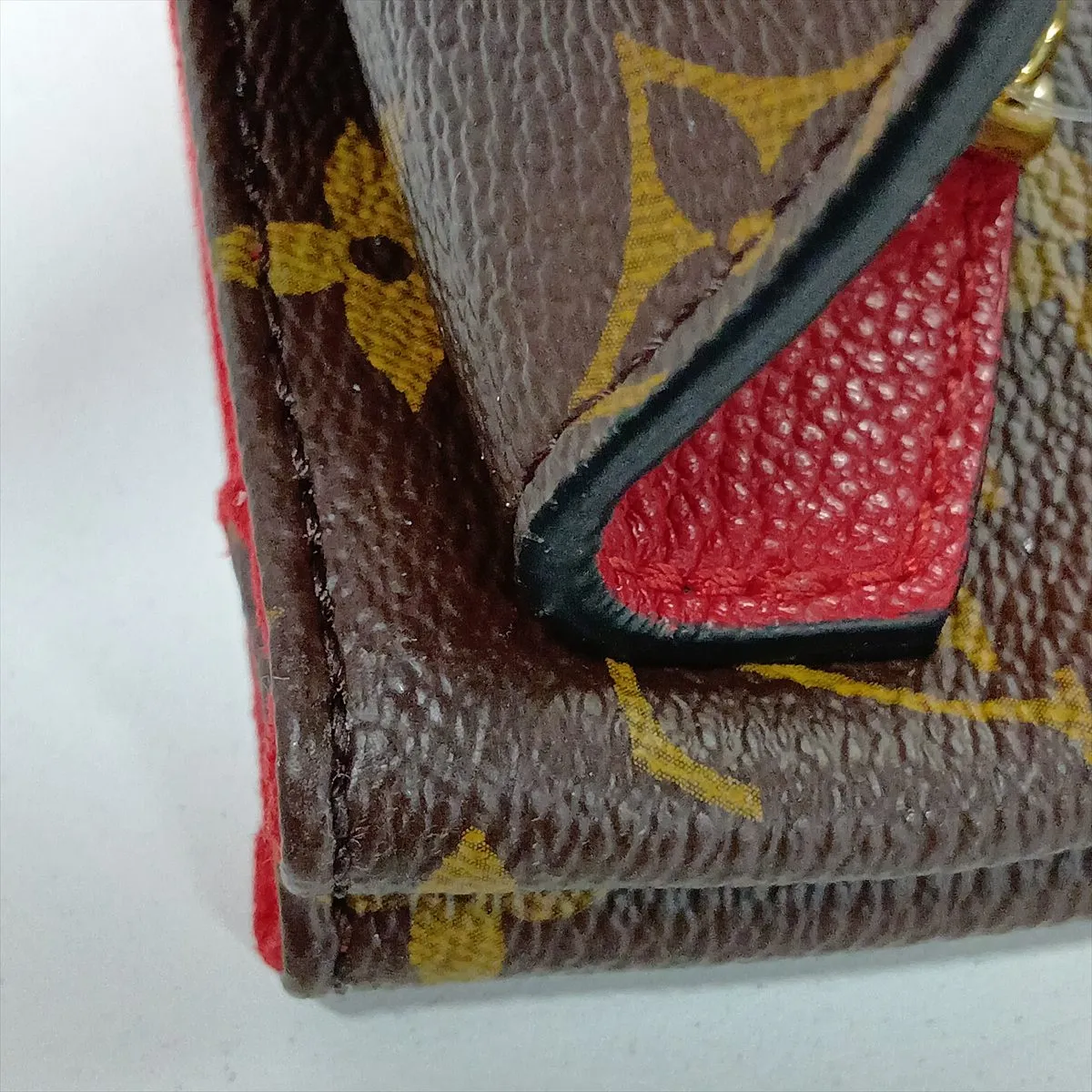 Monogram x Taurillon Samplace M43713 Brown x Red (RFID detected) — view 12