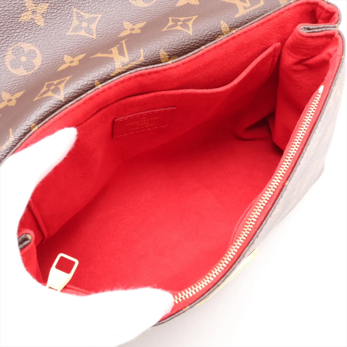 Monogram x Taurillon Samplace M43713 Brown x Red (RFID detected) — view 7