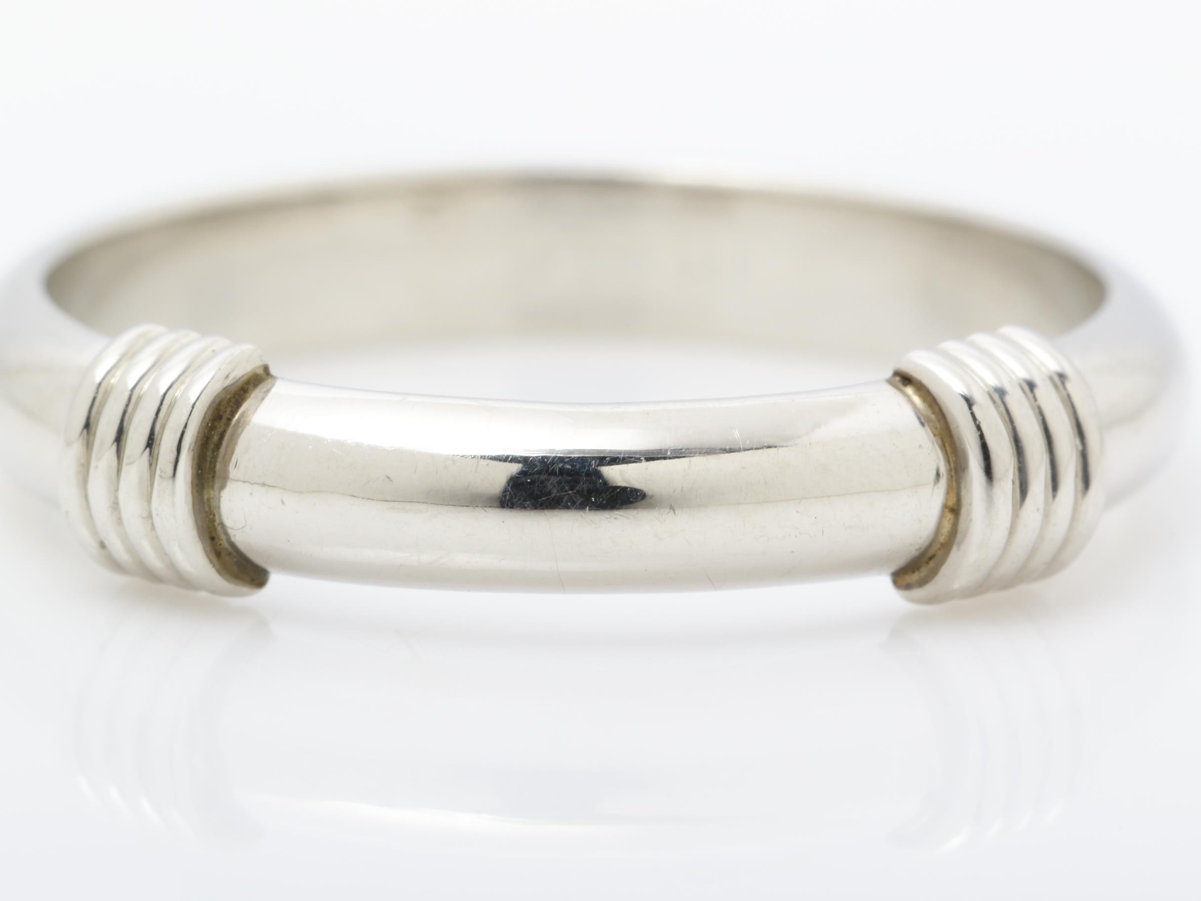 Other line: Precious metal ring, Pt950, total weight approx. 5.25g, size #15 — view 2