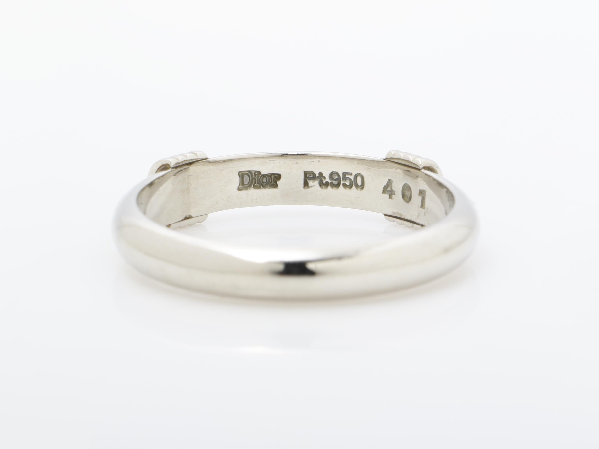 Other line: Precious metal ring, Pt950, total weight approx. 5.25g, size #15 — view 4